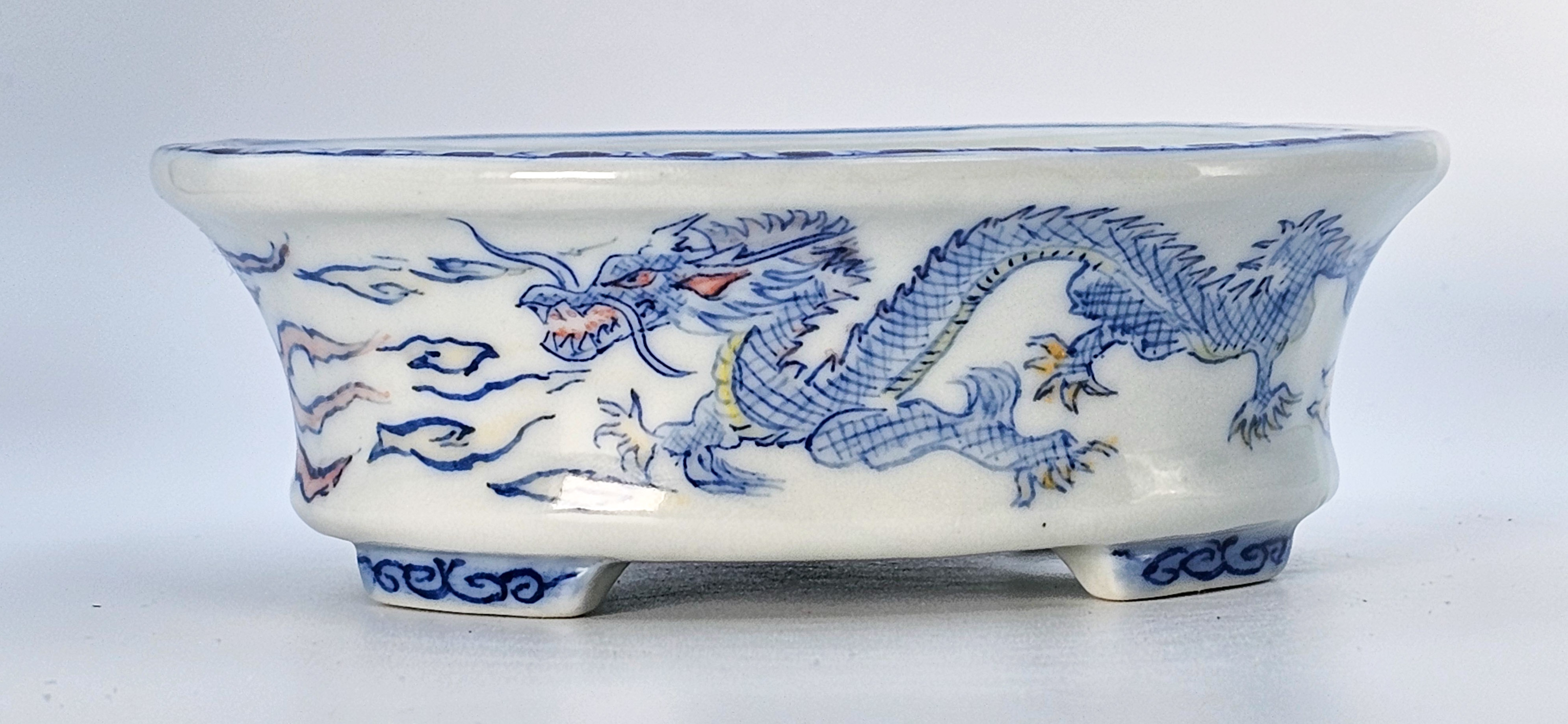 Bonsaischale Kutani Houzan Japan 11,2x9,6x3,9cm