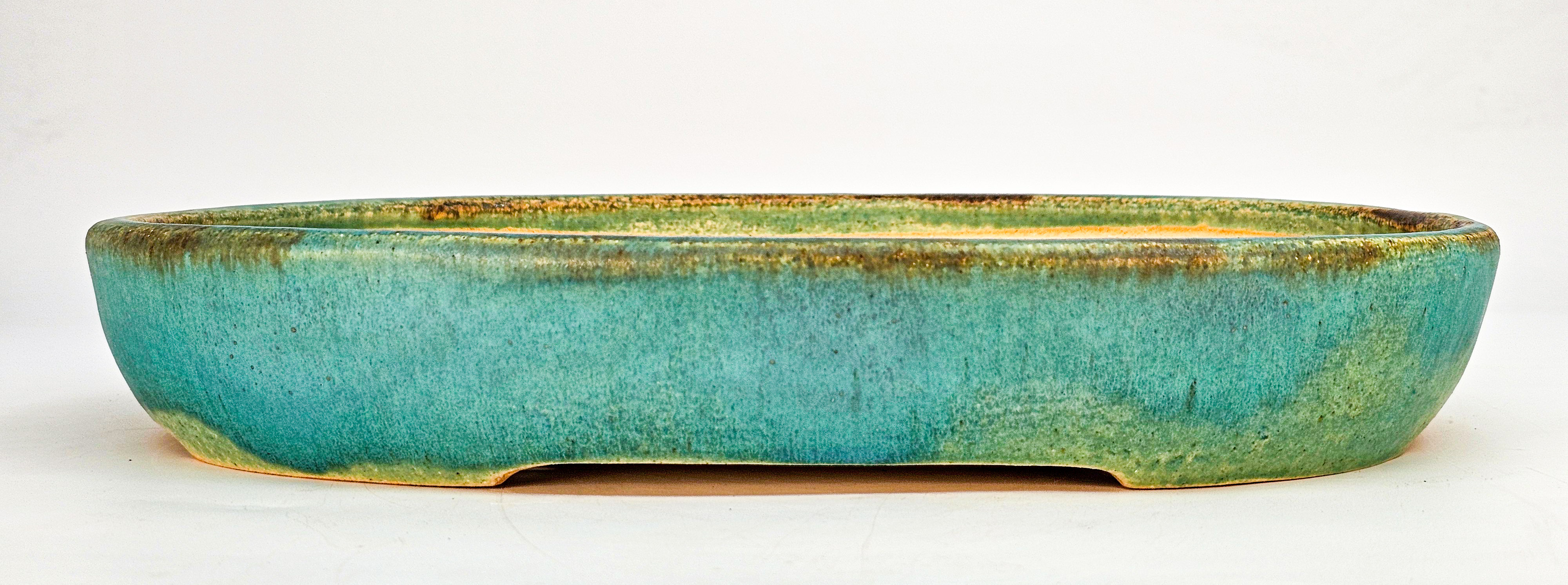 Bonsaischale Sabine BESNARD céramique 34x26,5x5,3cm 