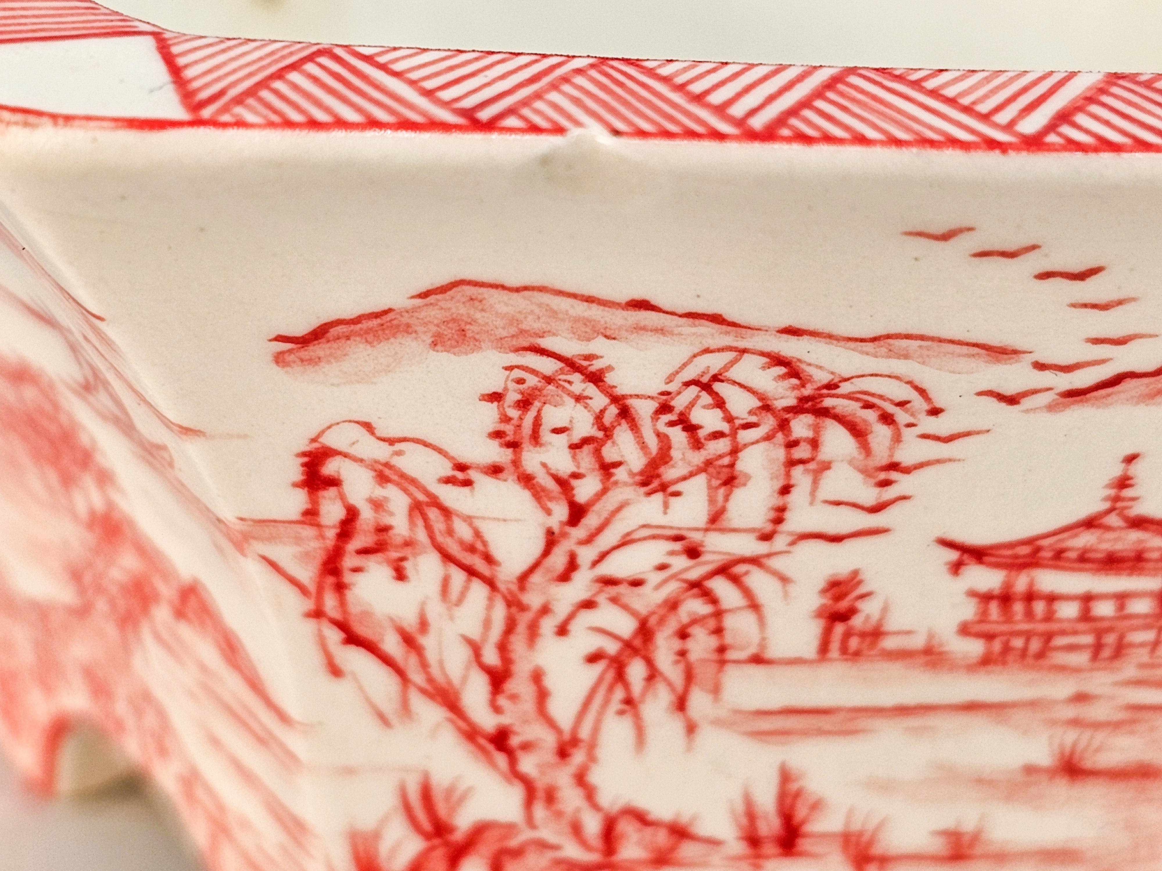 Bonsaischale Japan Kouzan Takayama handbemalt 11,5x5,5cm