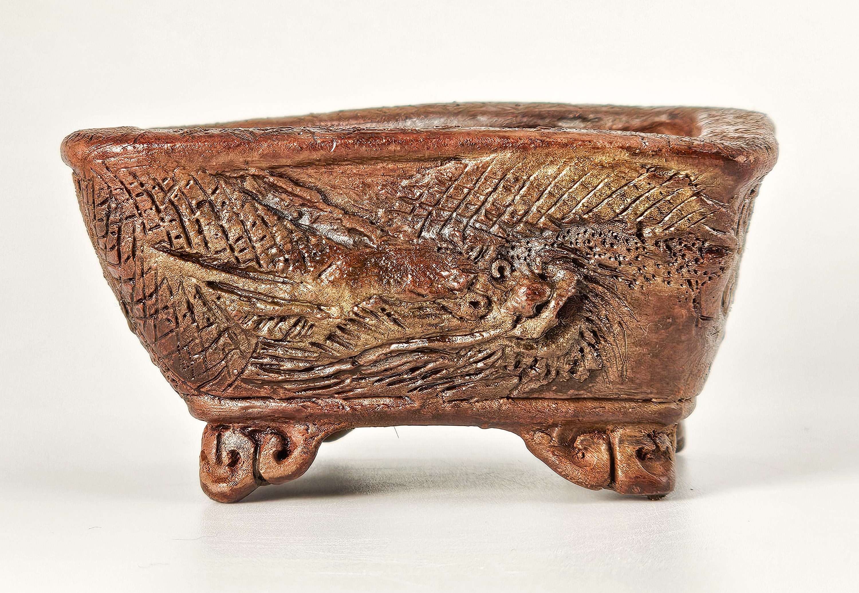 Bonsaischale Tani Ranzan Drachenschale Japan 7,4x6x3,9cm