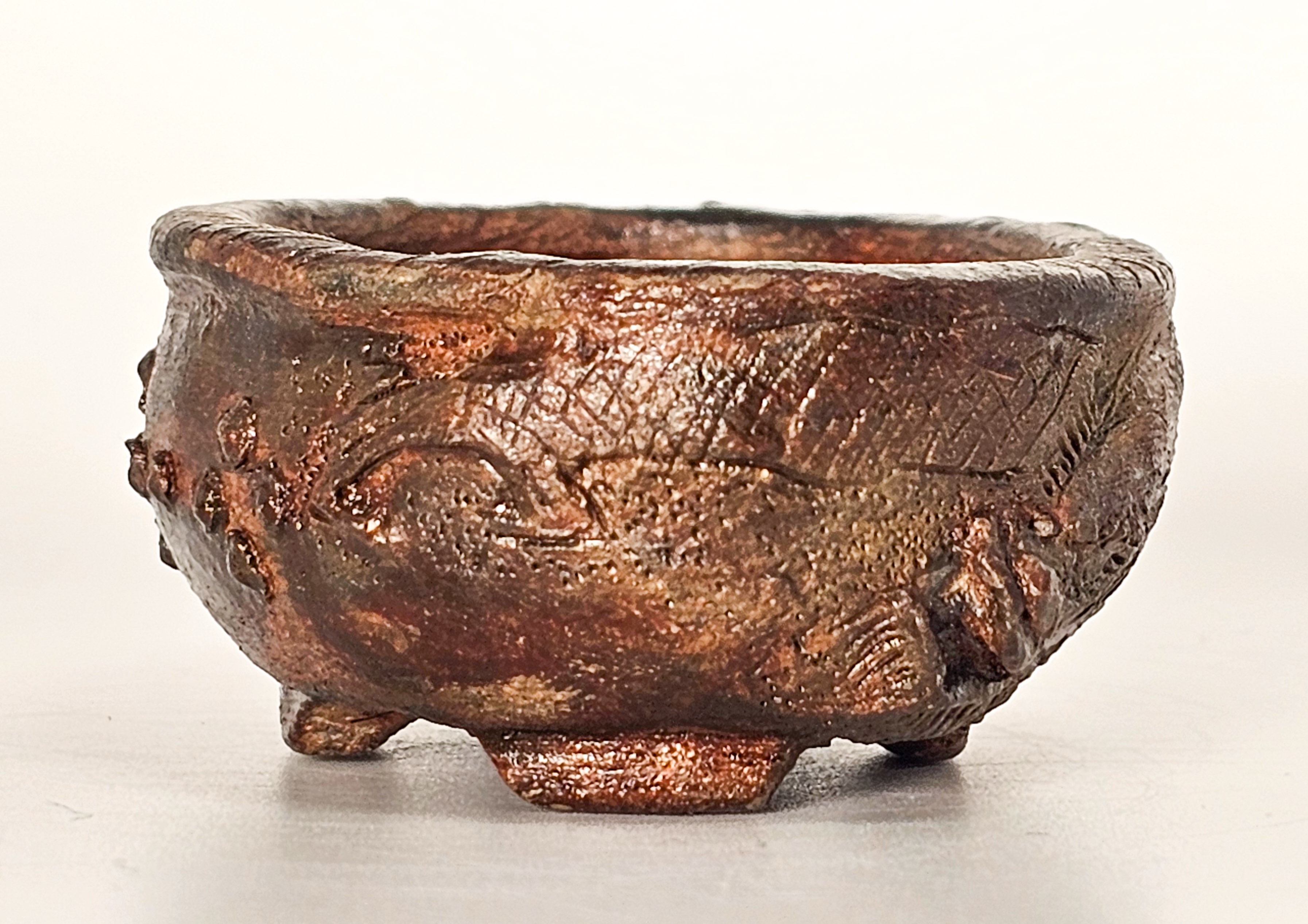 Bonsaischale Tani Ranzan Drachenschale Japan 7x5,4x2,8cm