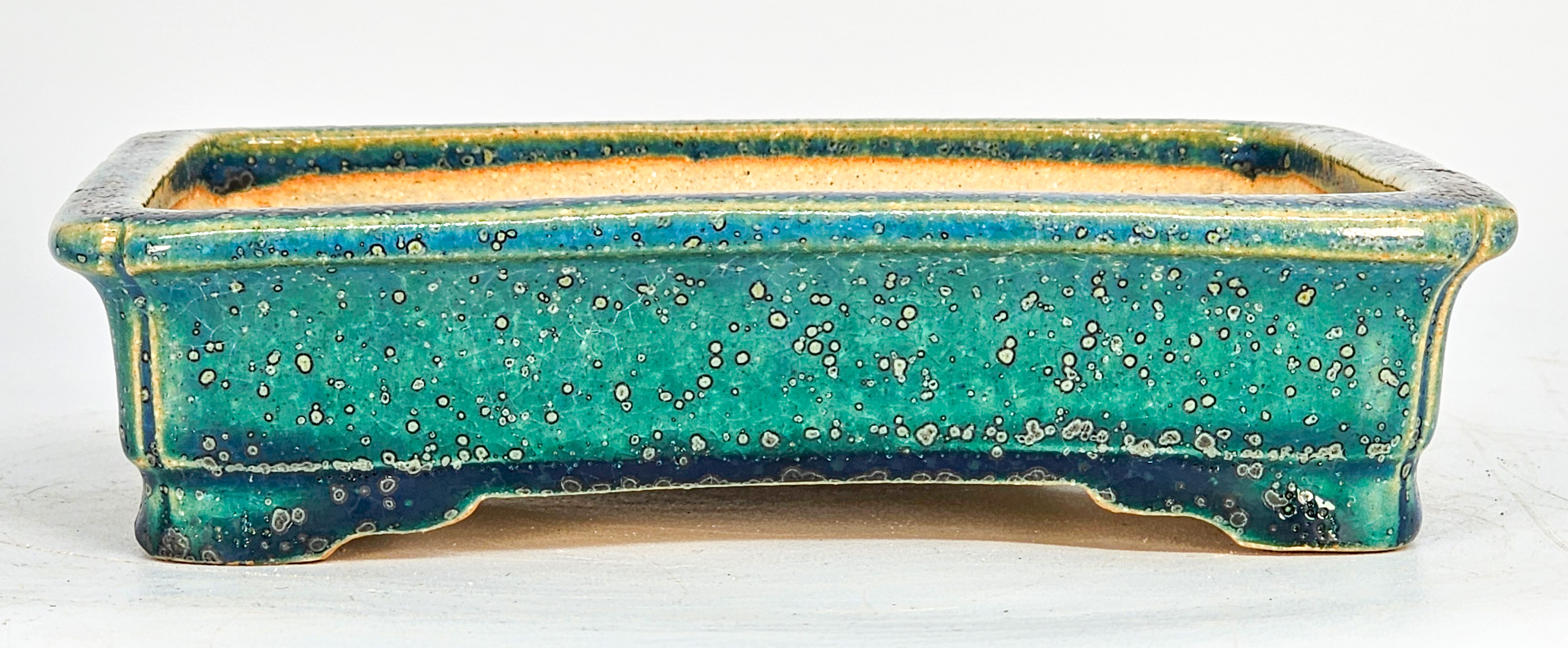Bonsaischale Koyo Drachenschale handsigniert Tokoname 18x15x4,5cm