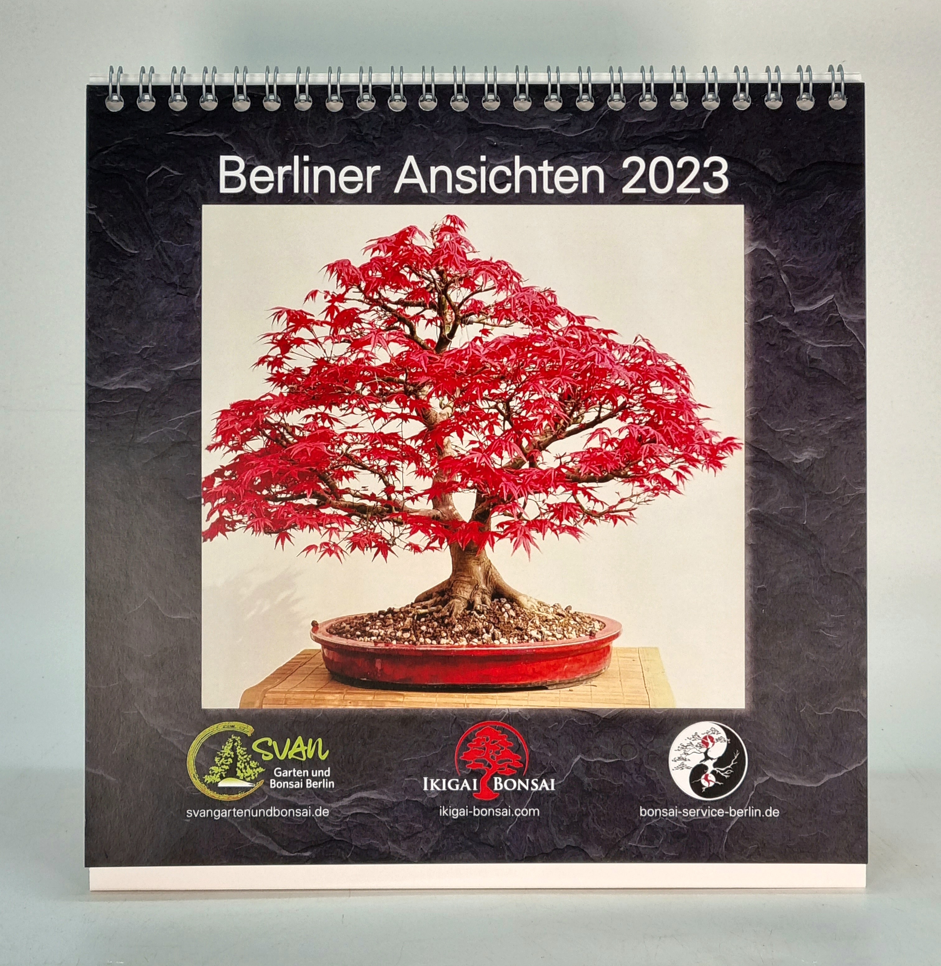Bonsaikalender 2023 Tischkalender zum Aufstellen 21x21 cm