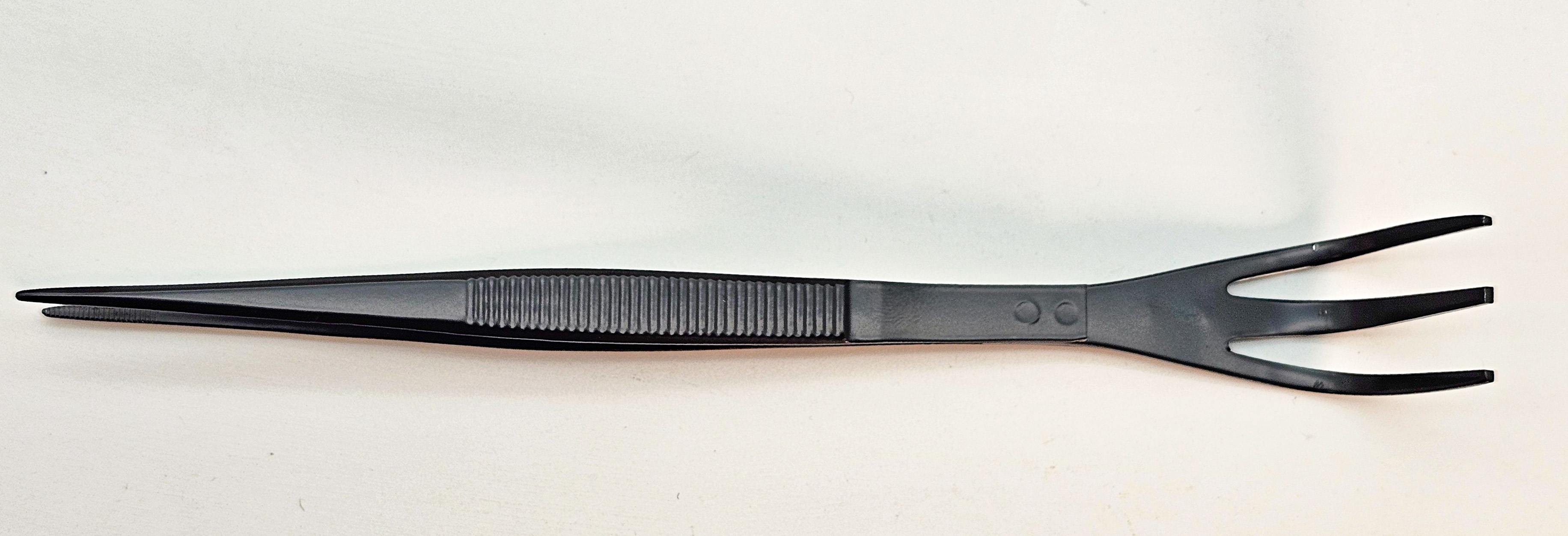 Kaneshin Edelstahlpinzette mit Rechen Nr. 664 – 210 mm, Japan