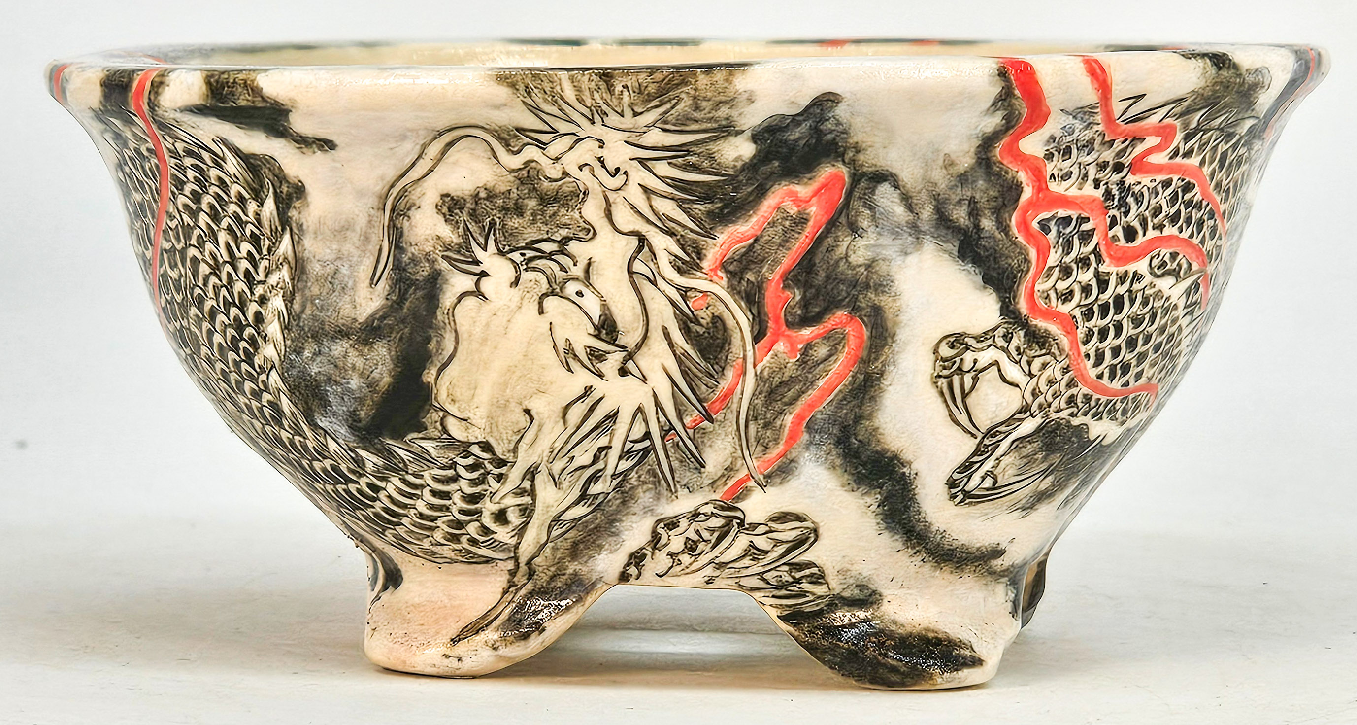 Bonsaischale Japan Syunsetu handbemalt 10,5x5cm