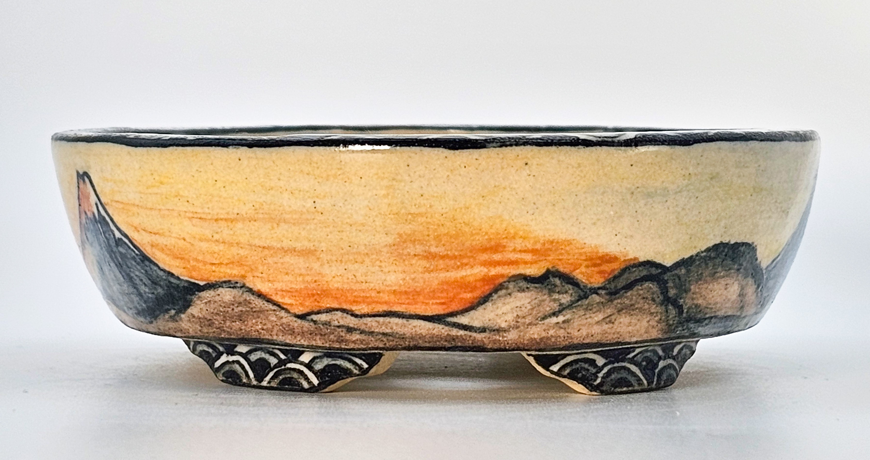 Bonsaischale Shoseki Japan 12,2x10,3x3cm