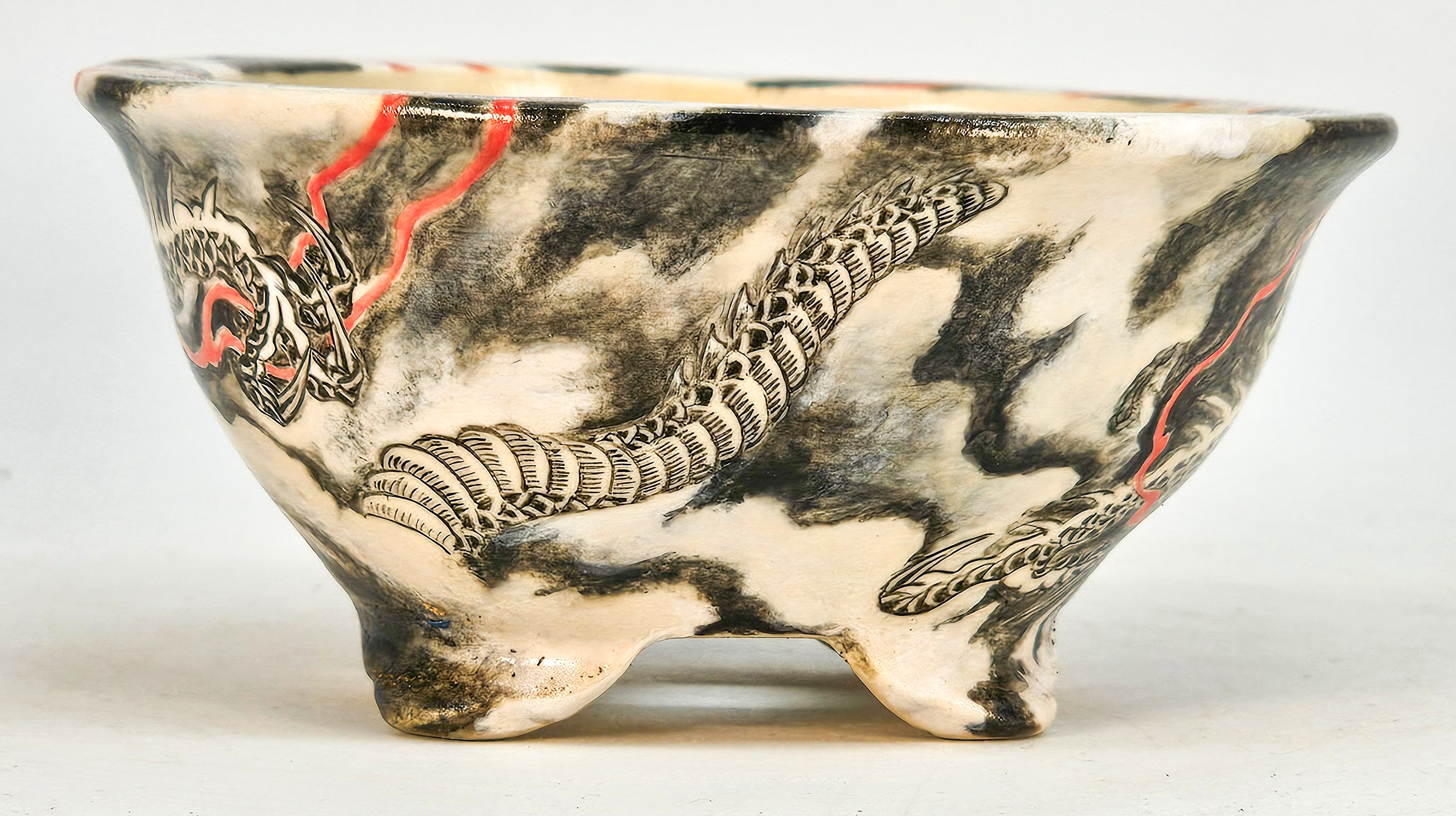 Bonsaischale Japan Syunsetu handbemalt 10,5x5cm