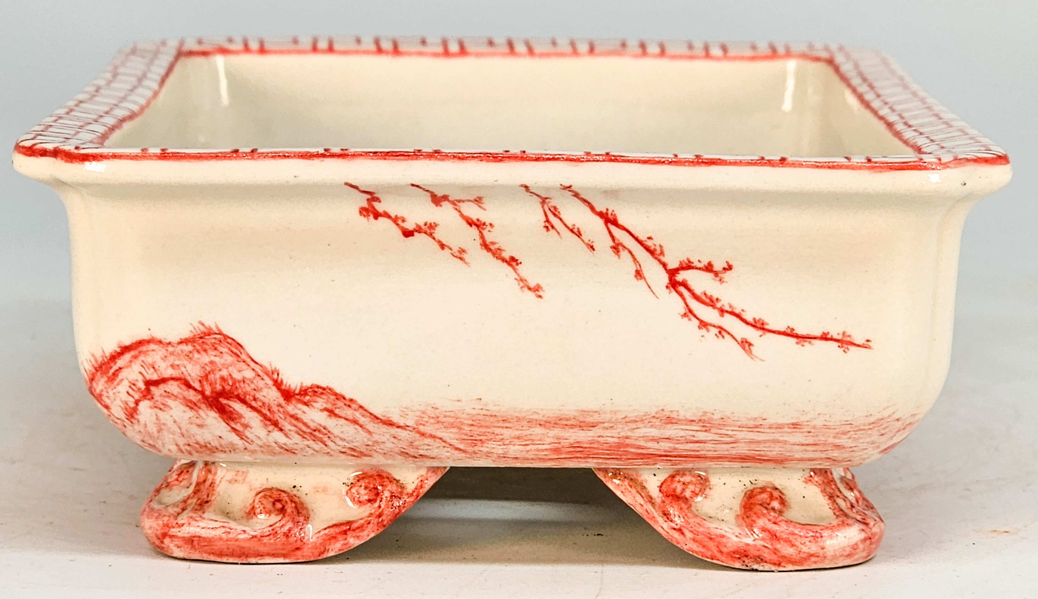 Bonsaischale Japan Syunsetu handbemalt 14,8x11x5cm