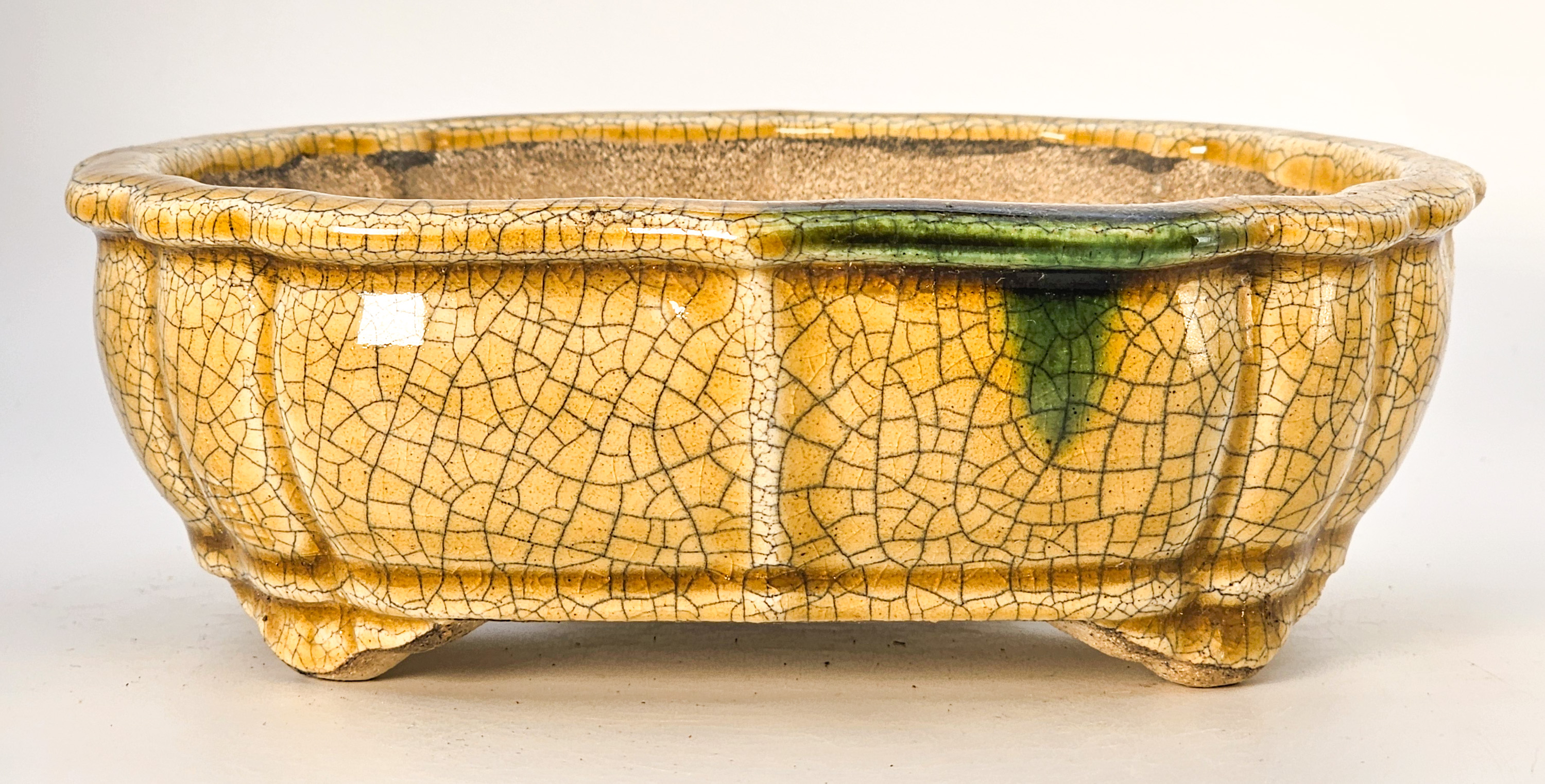 Bonsaischale Terahata Satomi Japan 17,5x14,5x5,7cm