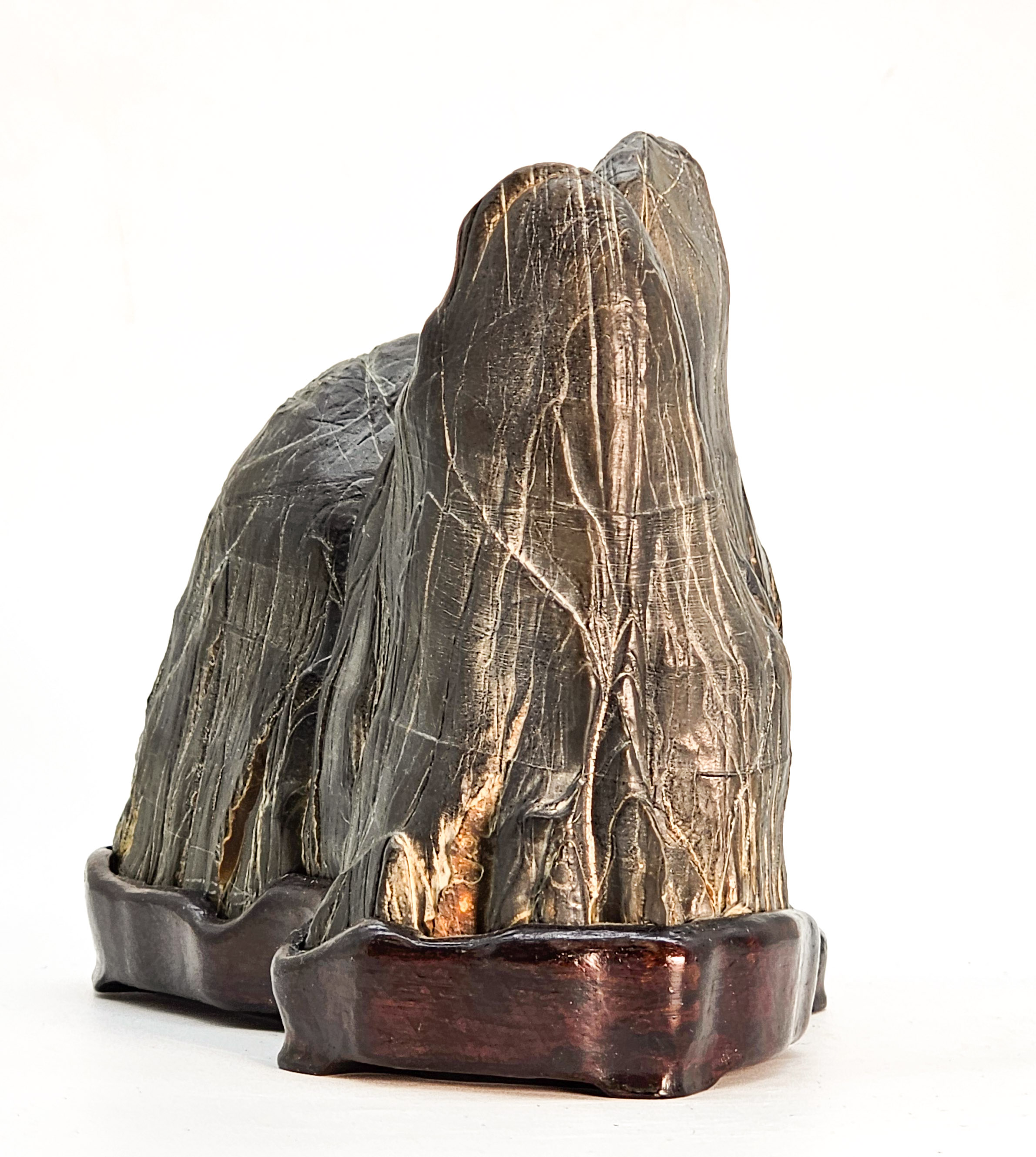 Suiseki aus den Apuanischen Alpen inkl. Daiza 20x10x15cm
