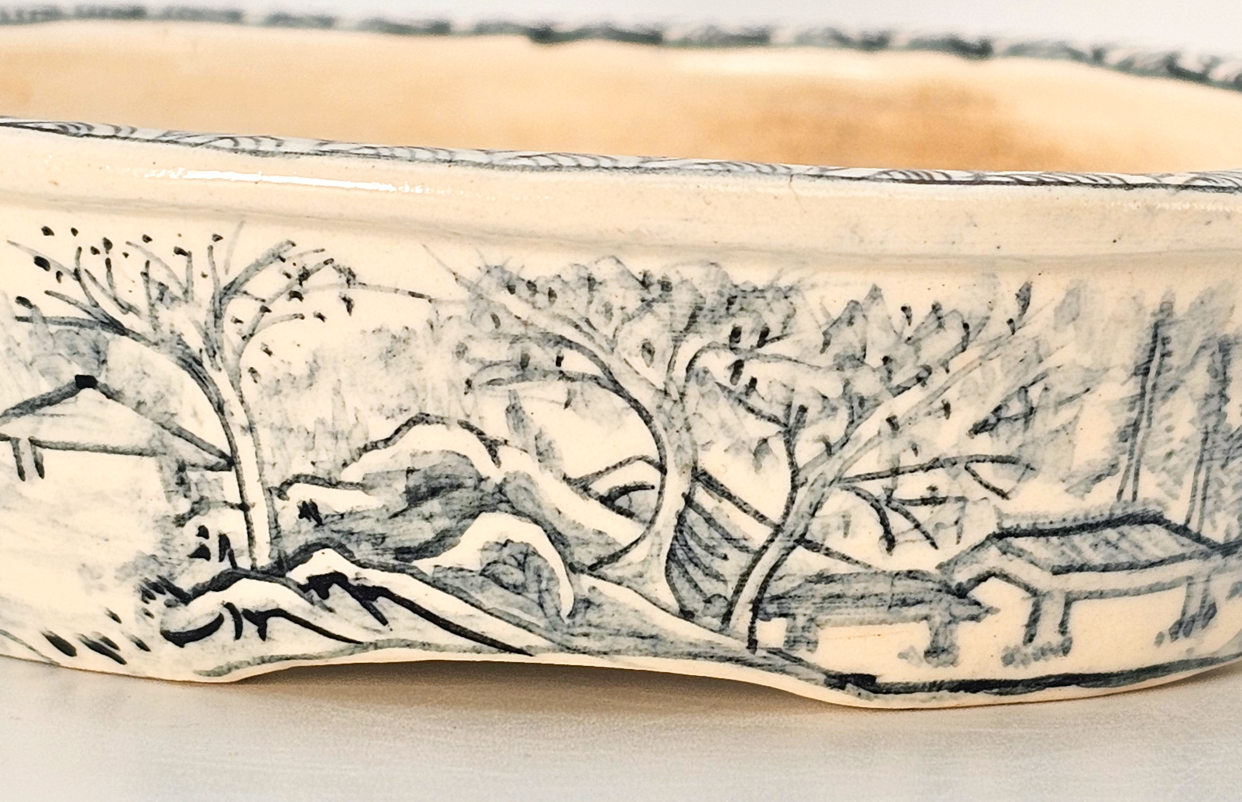 Bonsaischale Tani Ranzan Japan 11,4x9,8x3,0cm