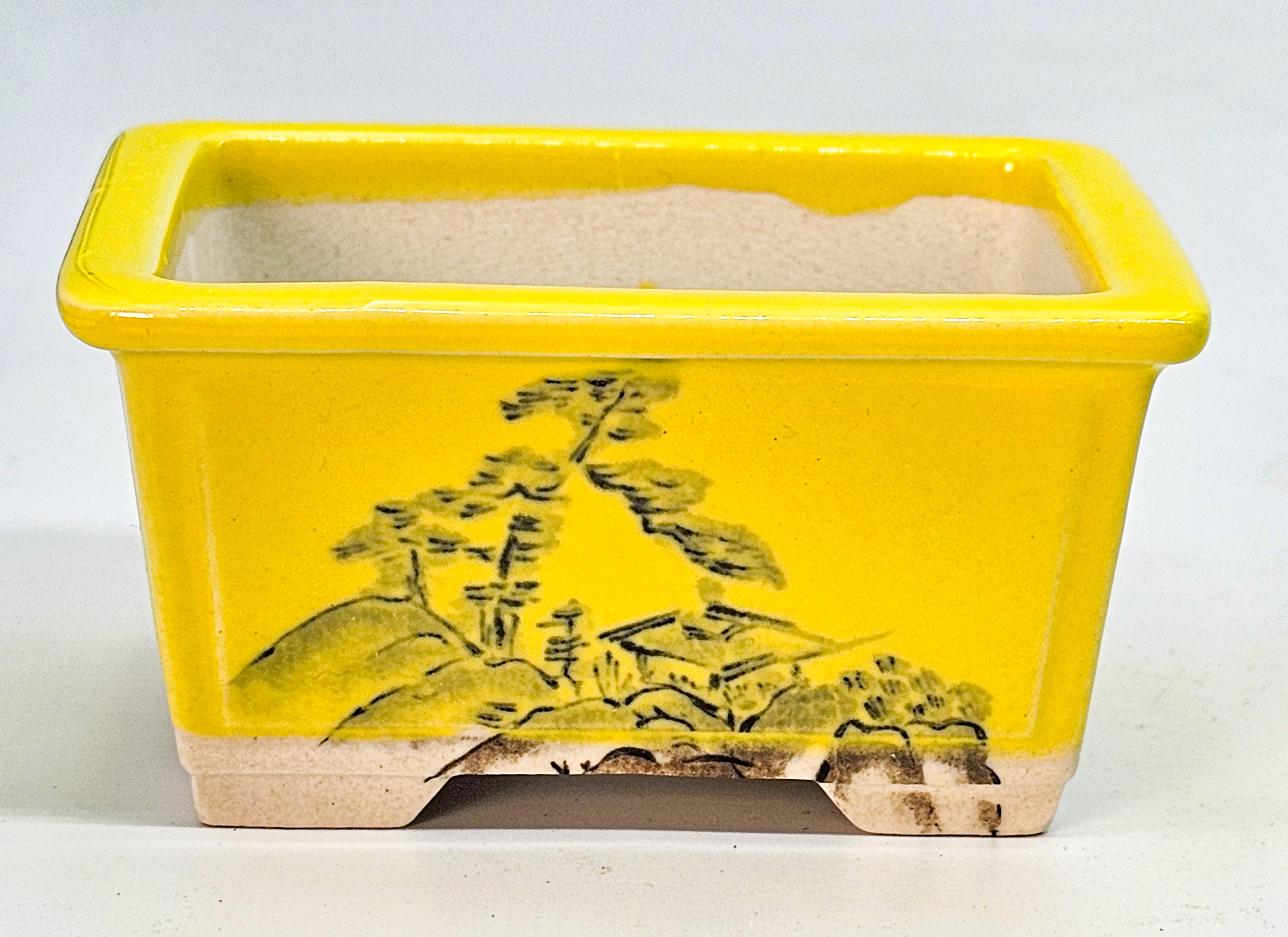 Bonsaischale Mame Bunsan Setoyaki  Japan 10x8,2x5,2 cm 