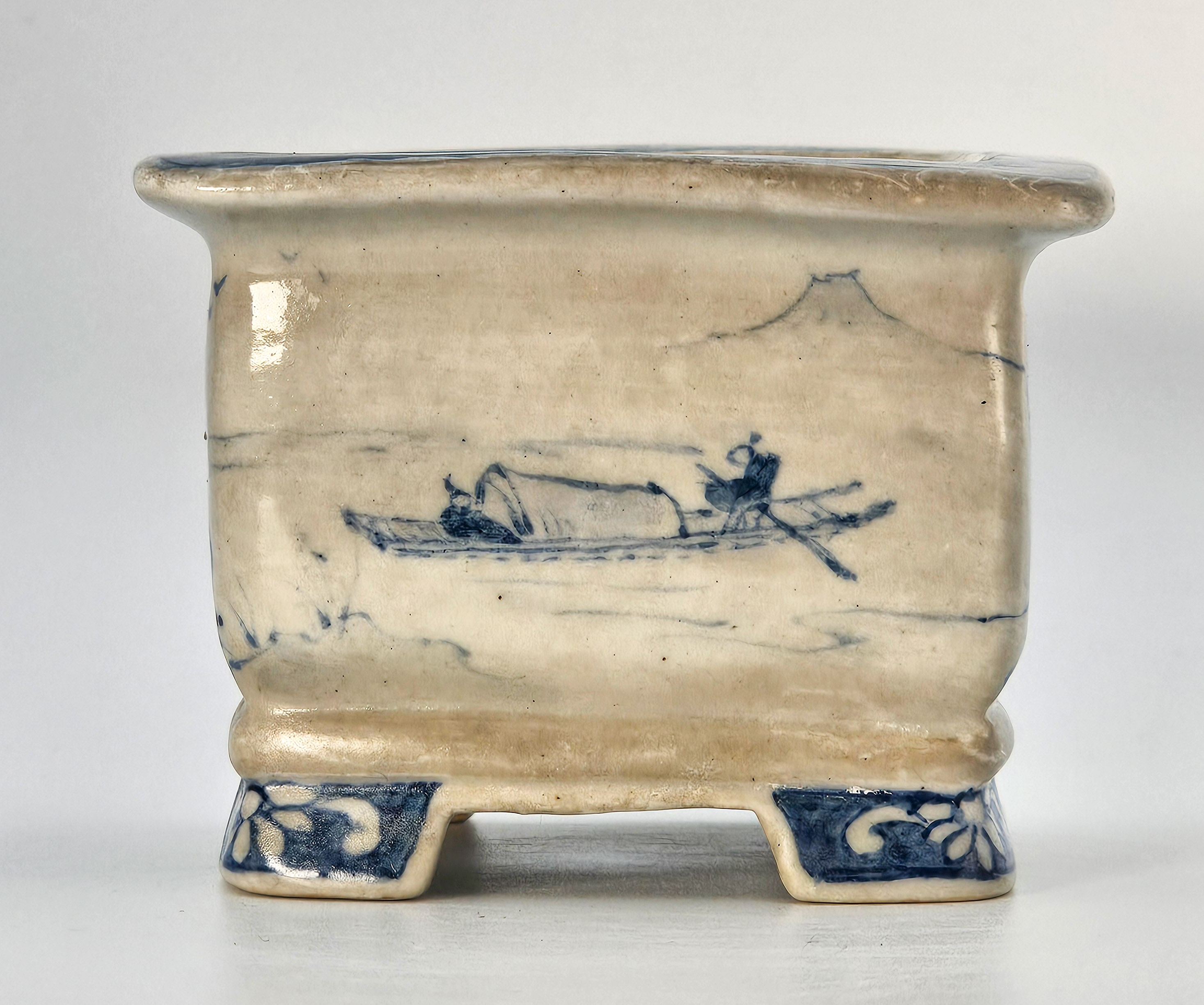 Bonsaischale Kutani Houzan Japan 7,3x5,4cm