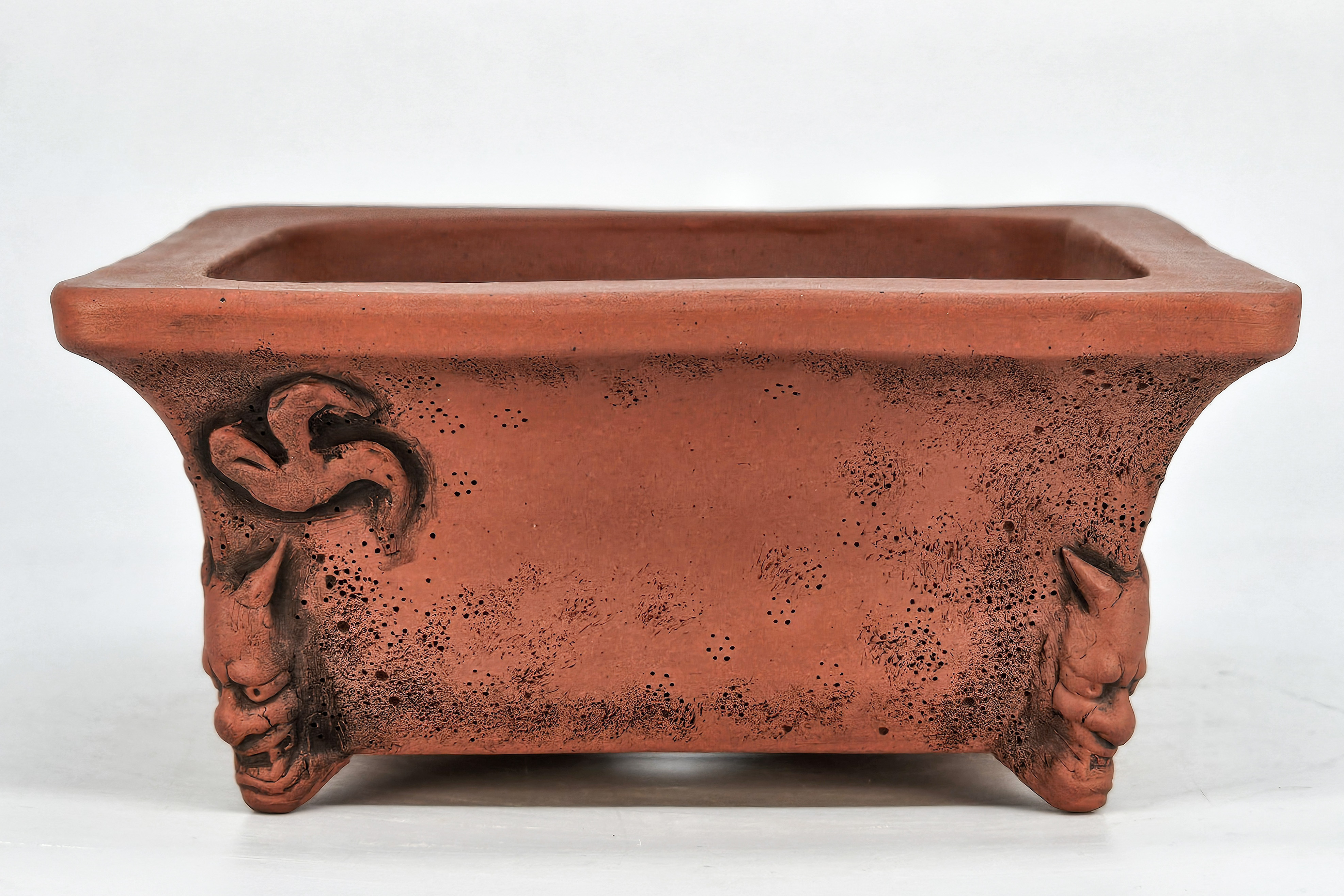 Bonsaischale Kakuzan Tokoname Drachenschale 23,5x18,5x8cm
