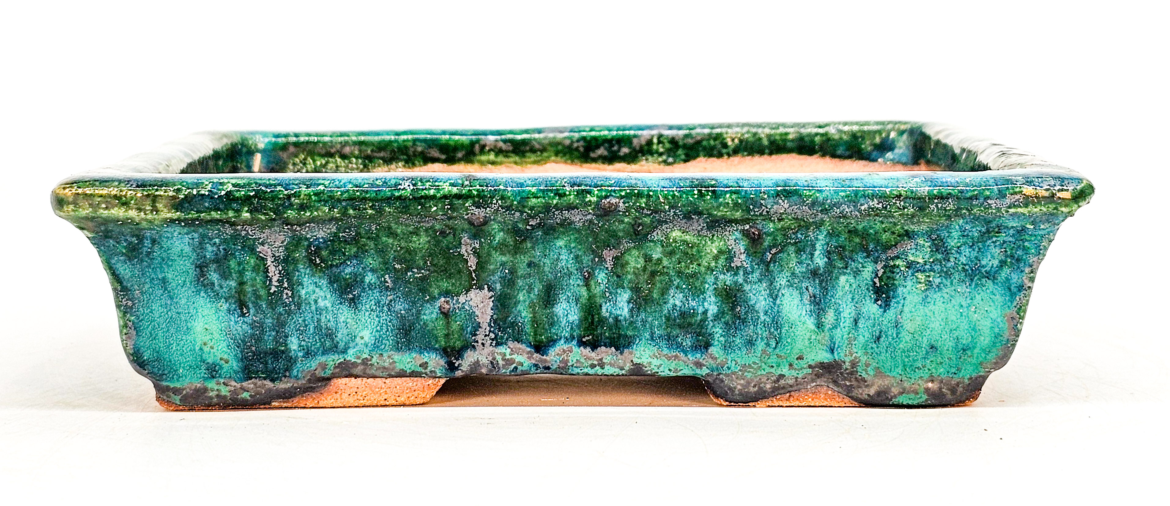 Bonsaischale handgetöpfert Spanien 16,5x13,5x4cm  