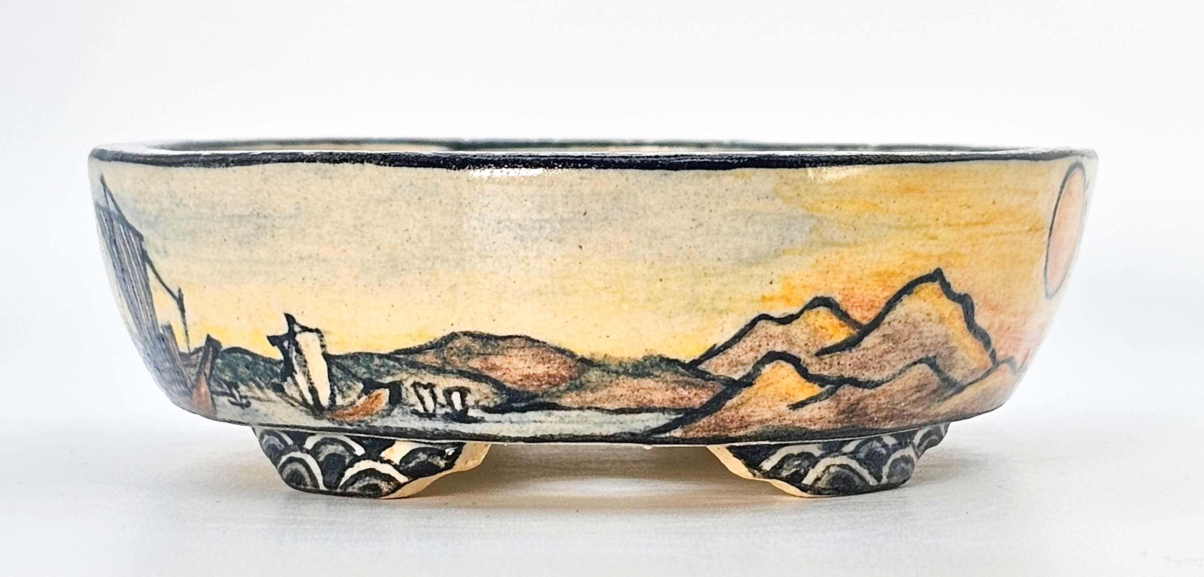 Bonsaischale Shoseki Japan 12,2x10,3x3cm