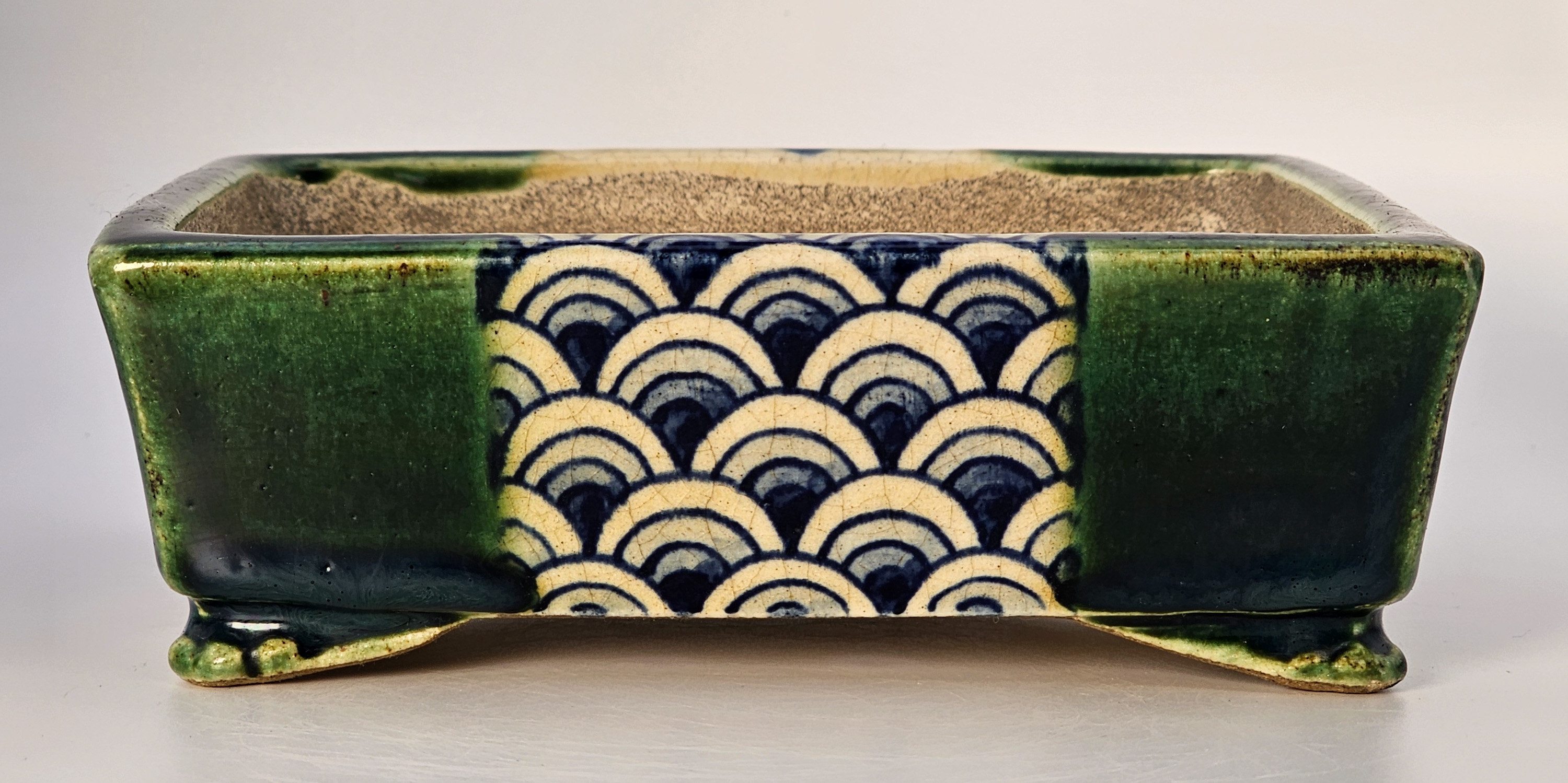 Bonsaischale Terahata Satomi Japan 15,7x13x5,5cm