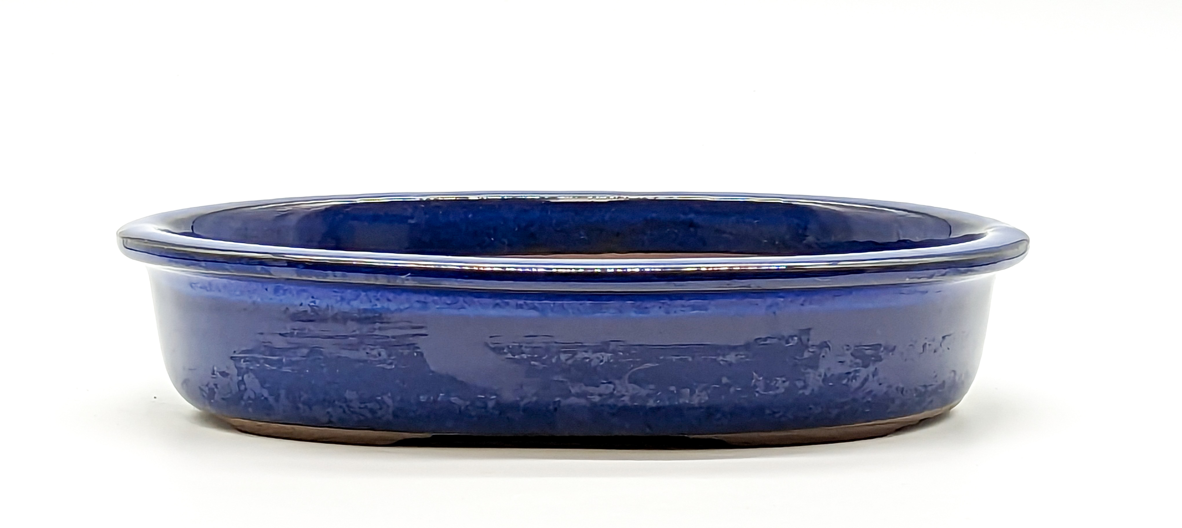 Bonsaischale - Ovale Schale 24.5x18x5 cm blau