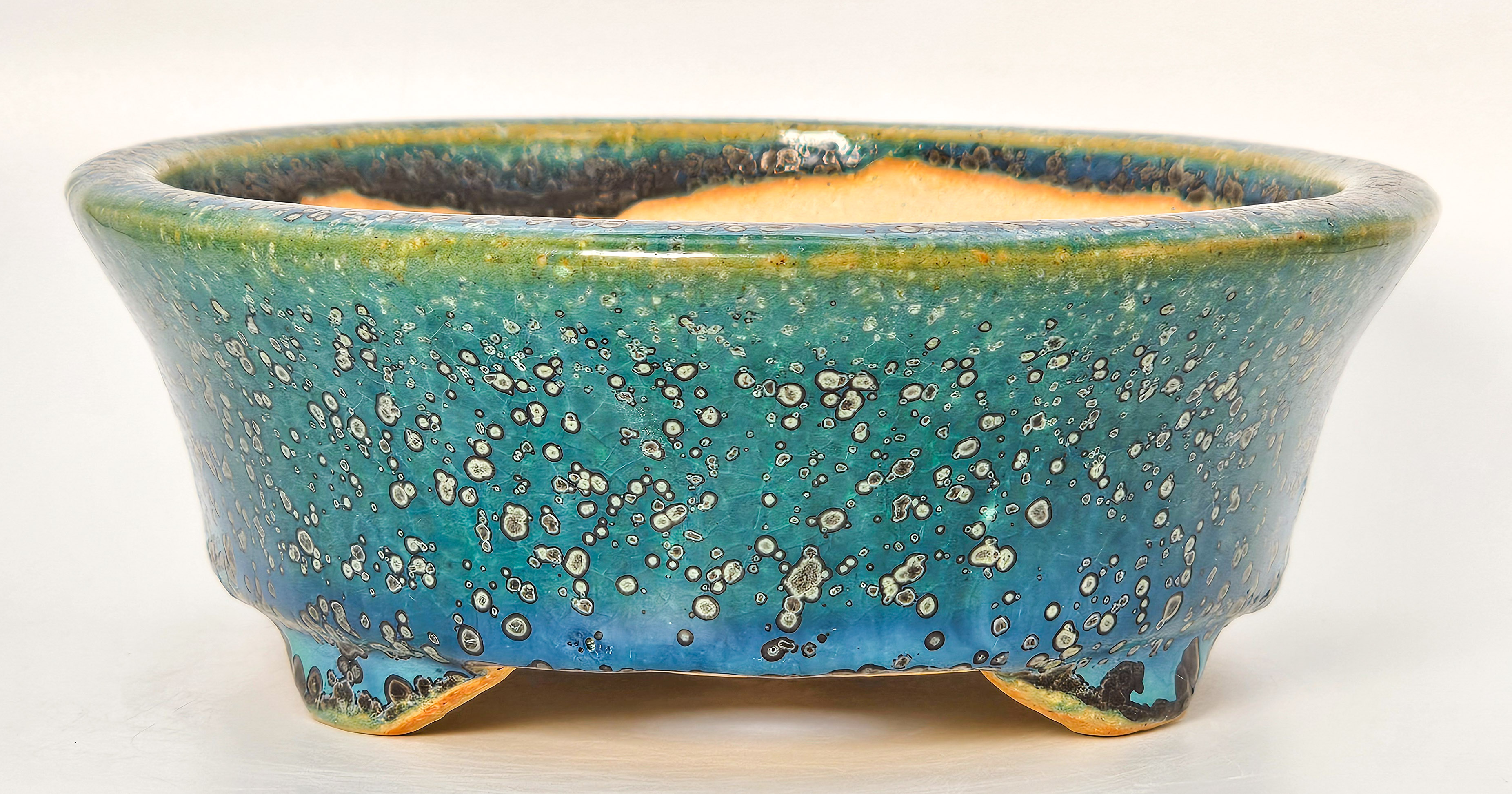 Bonsaischale Koyo, Sonderedition Expo 2025, Tokoname Japan 17,5x14x5cm