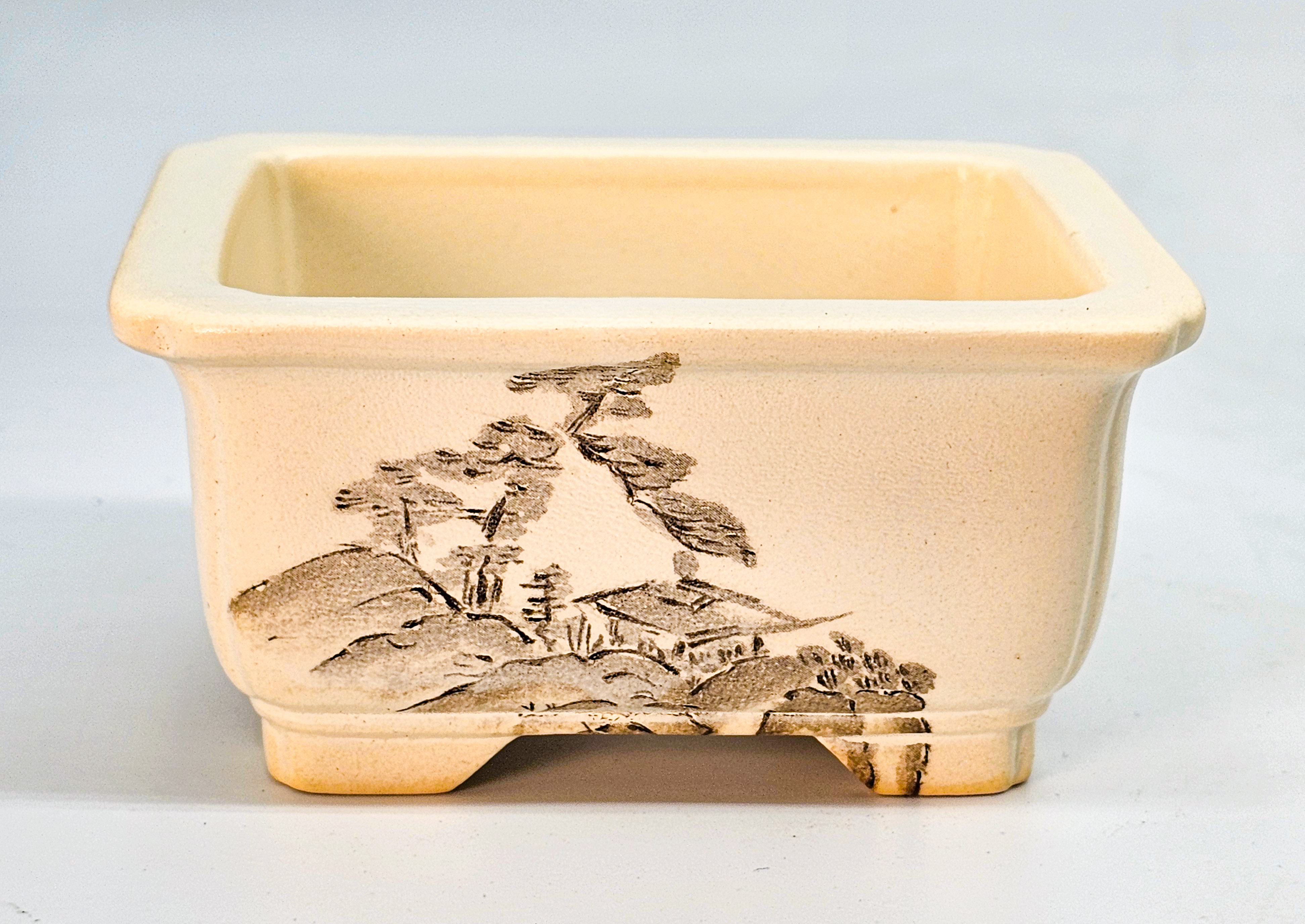 Bonsaischale Mame Bunsan Setoyaki  Japan 10,2x8,5x5,2 cm