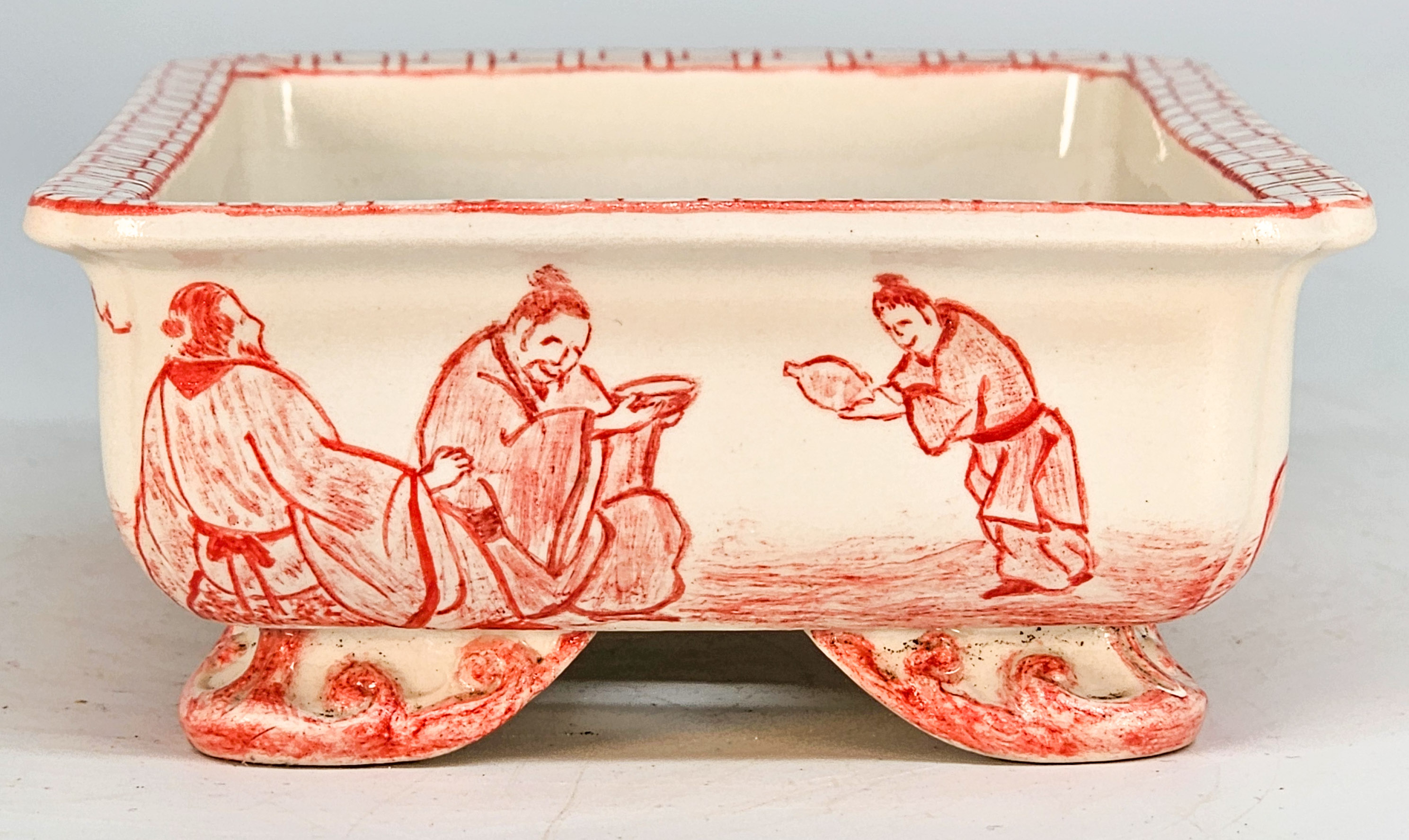 Bonsaischale Japan Syunsetu handbemalt 14,8x11x5cm