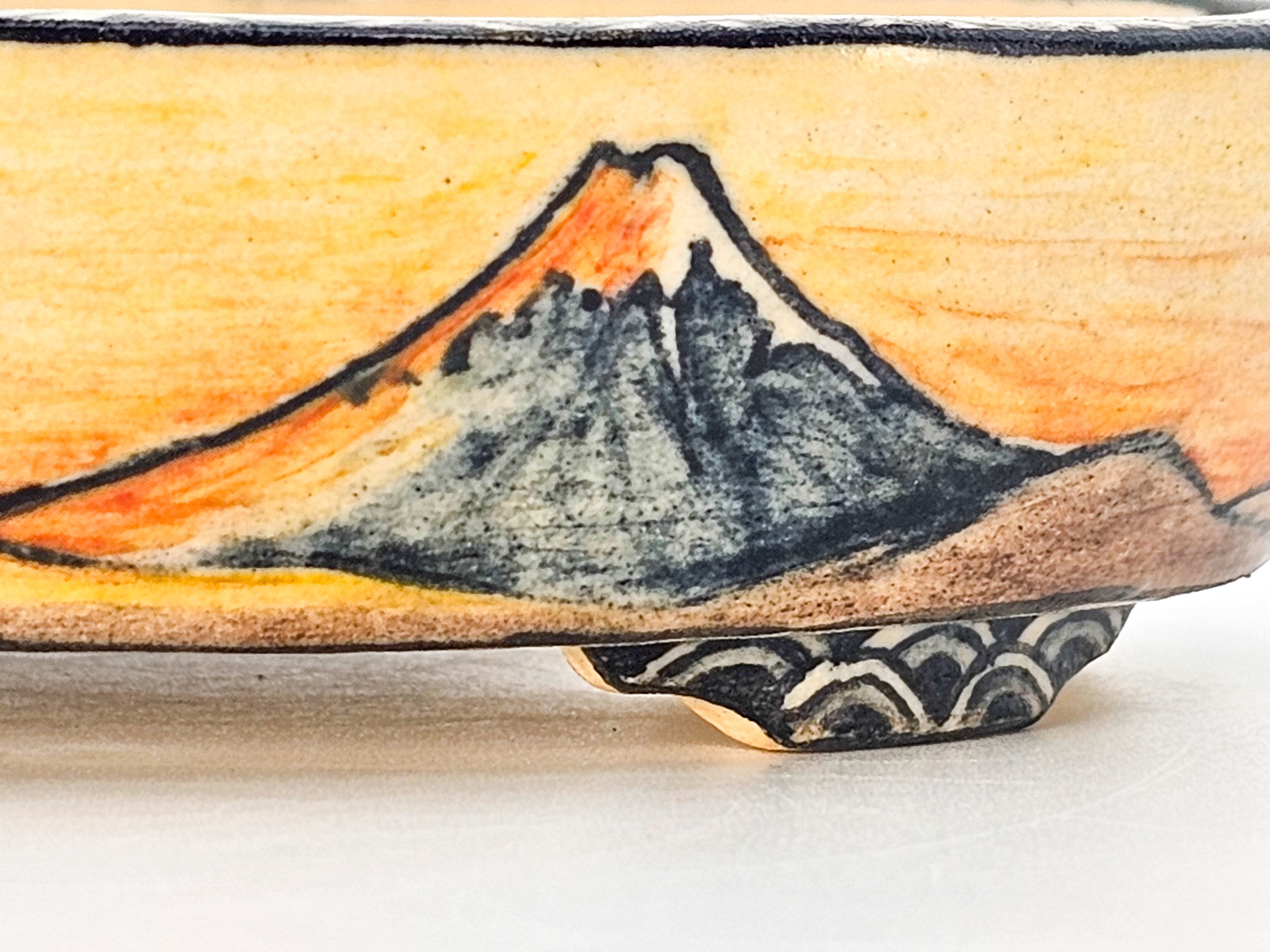 Bonsaischale Shoseki Japan 12,2x10,3x3cm