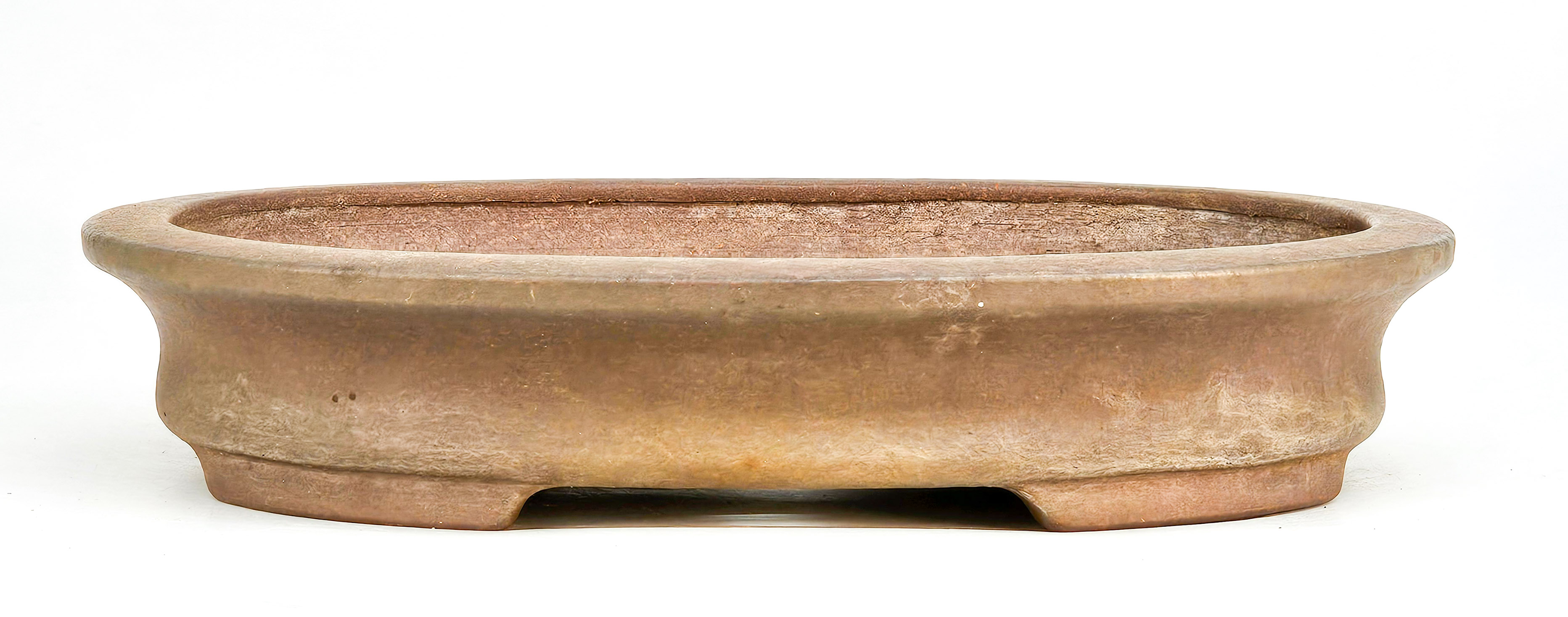 Bonsaischale Keizan Tokoname 24,5x19x4,5cm