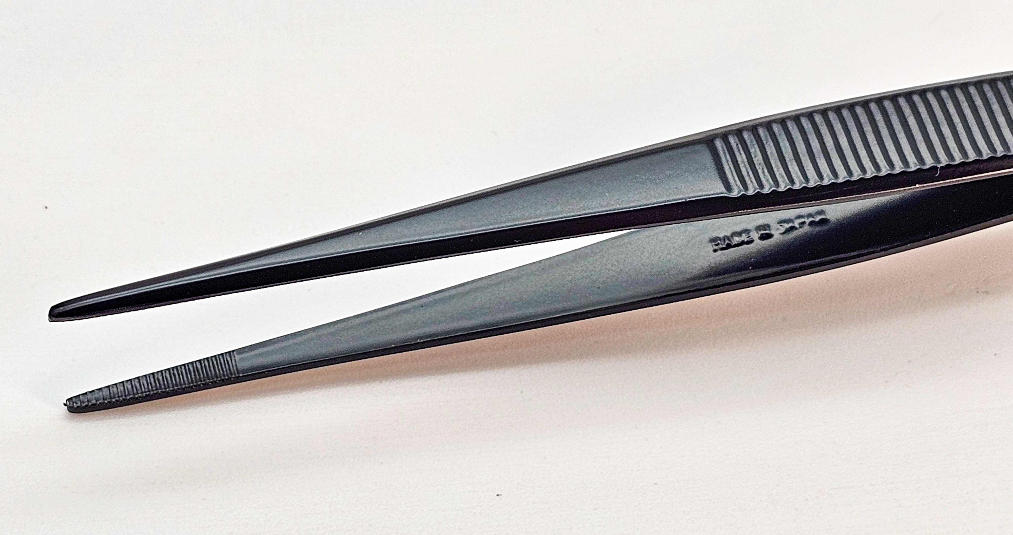 Kaneshin Edelstahlpinzette mit Rechen Nr. 664 – 210 mm, Japan