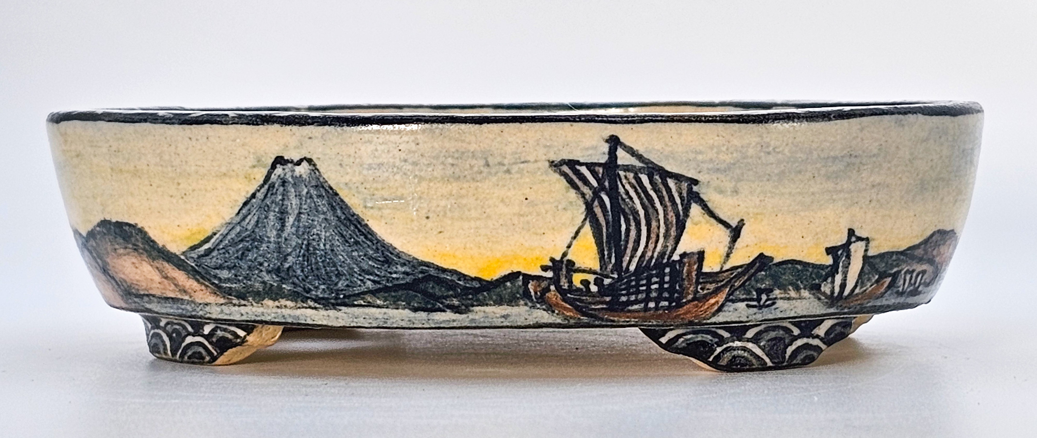 Bonsaischale Shoseki Japan 12,2x10,3x3cm