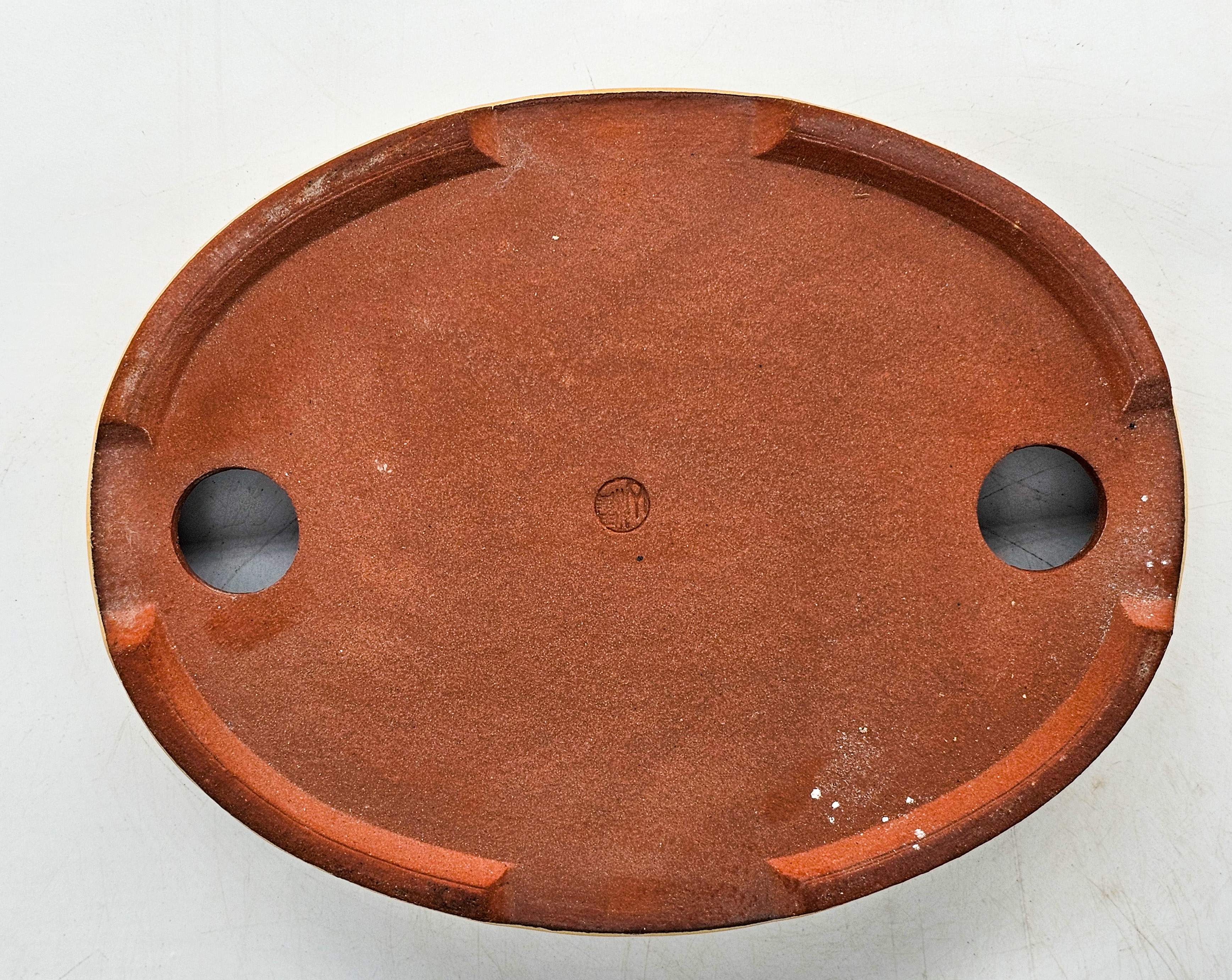Bonsaischale Yozan Tokoname 21,3x16,5x2,5cm