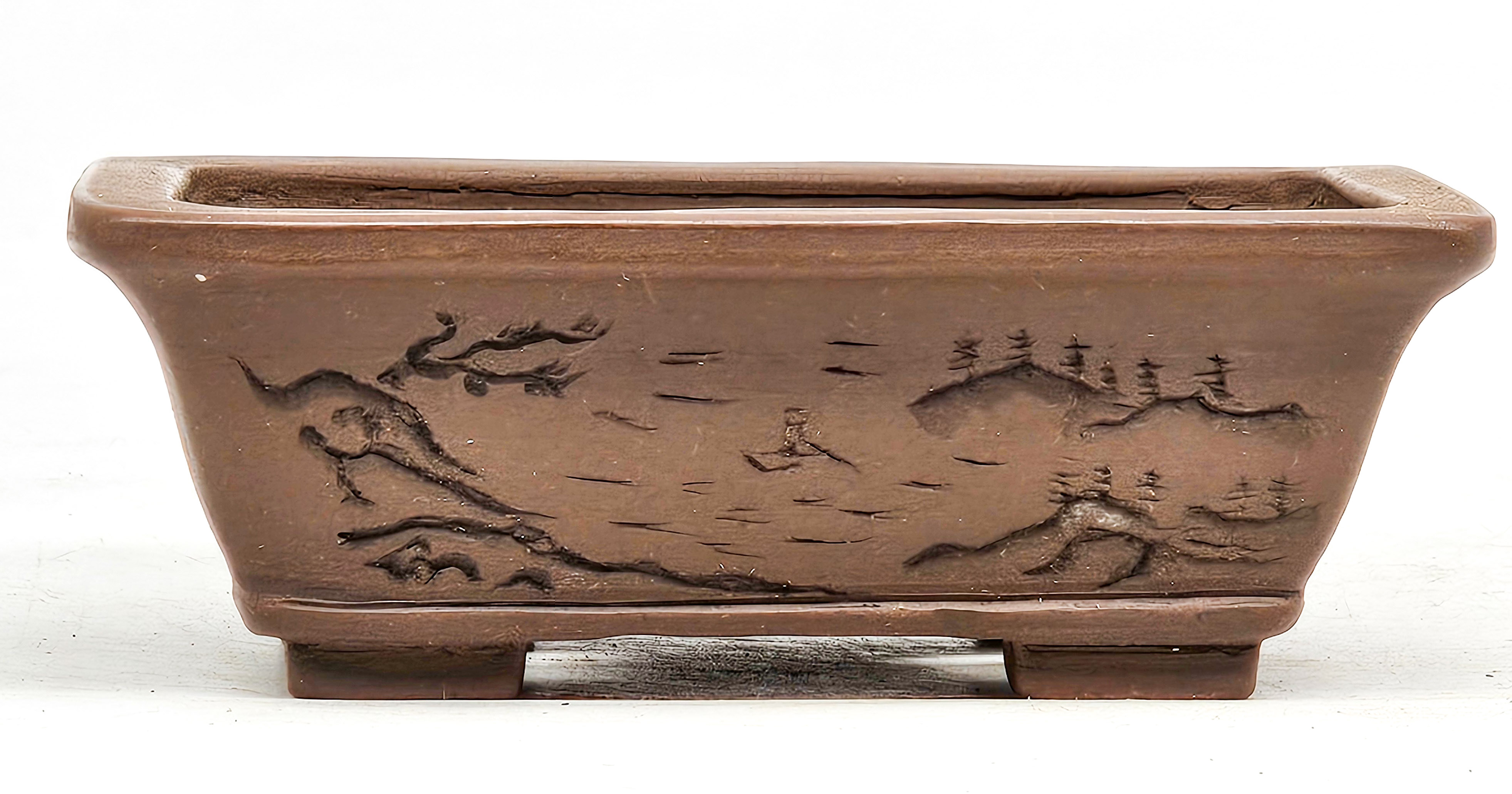 Bonsaischale Eimei Japan 10,3x8,3x3,5cm
