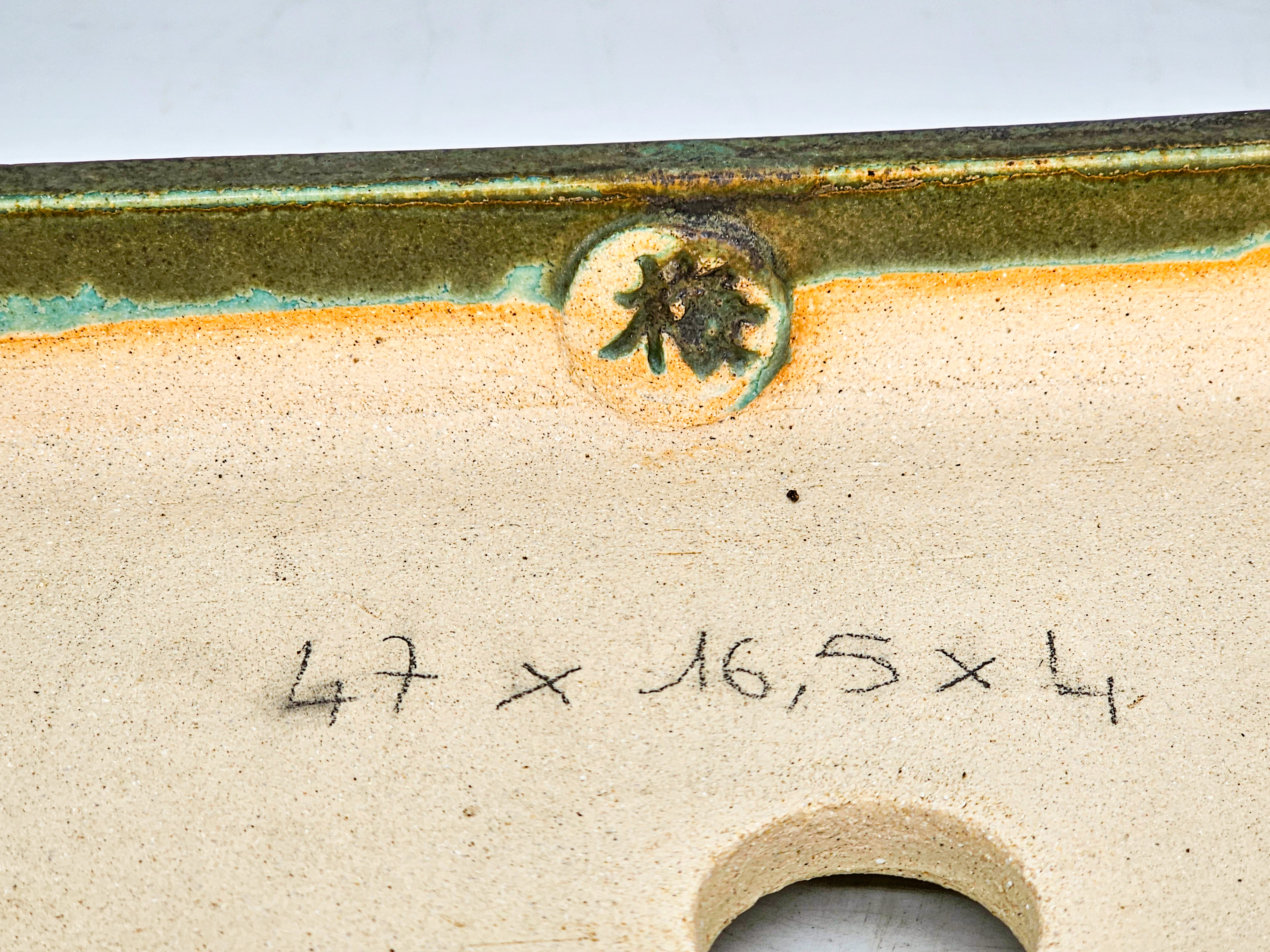Bonsaischale Sabine BESNARD céramique 47x16,5x4cm
