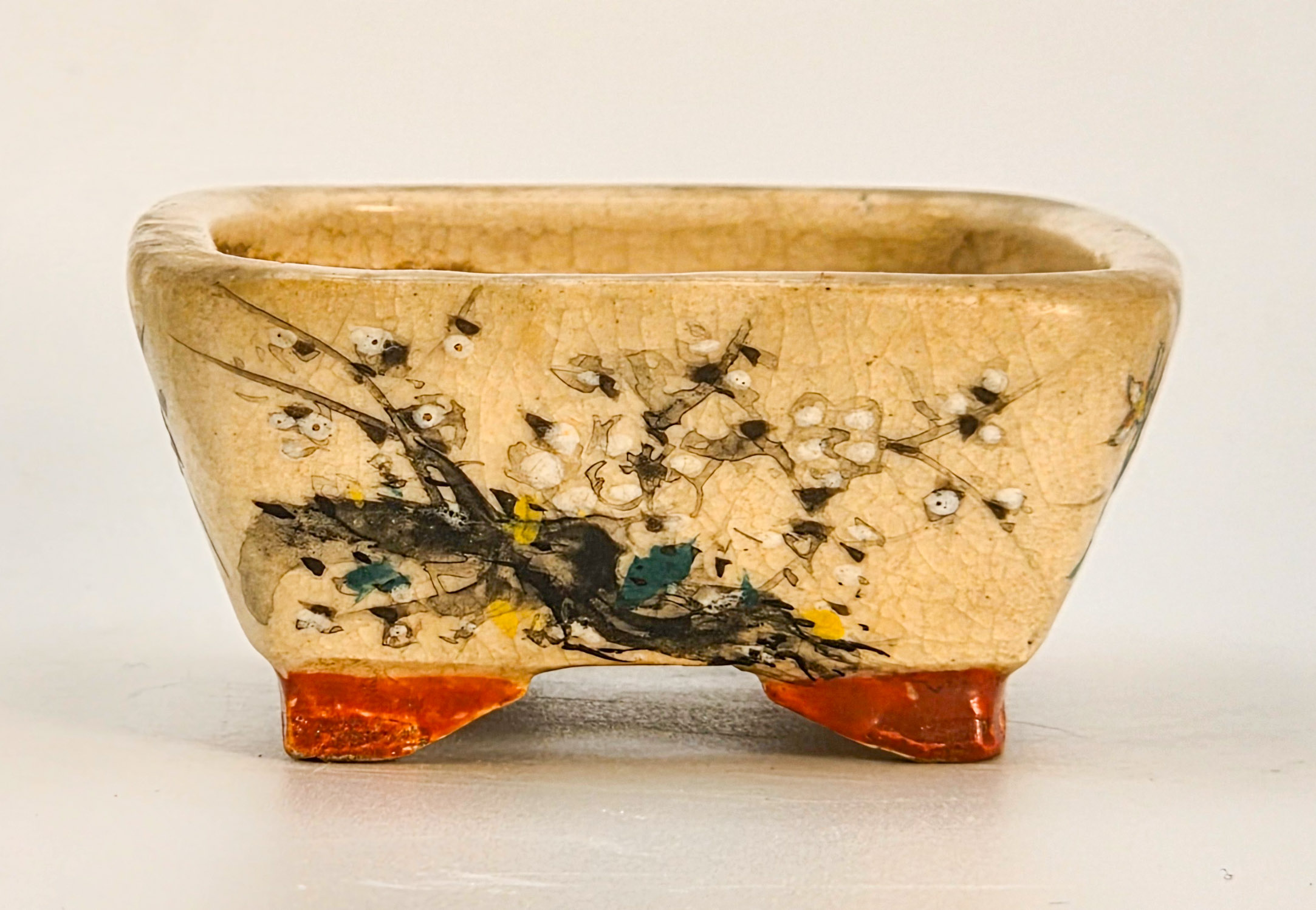 Bonsaischale Cyazan Japan handbemalt 6,5x5,5x2,5cm