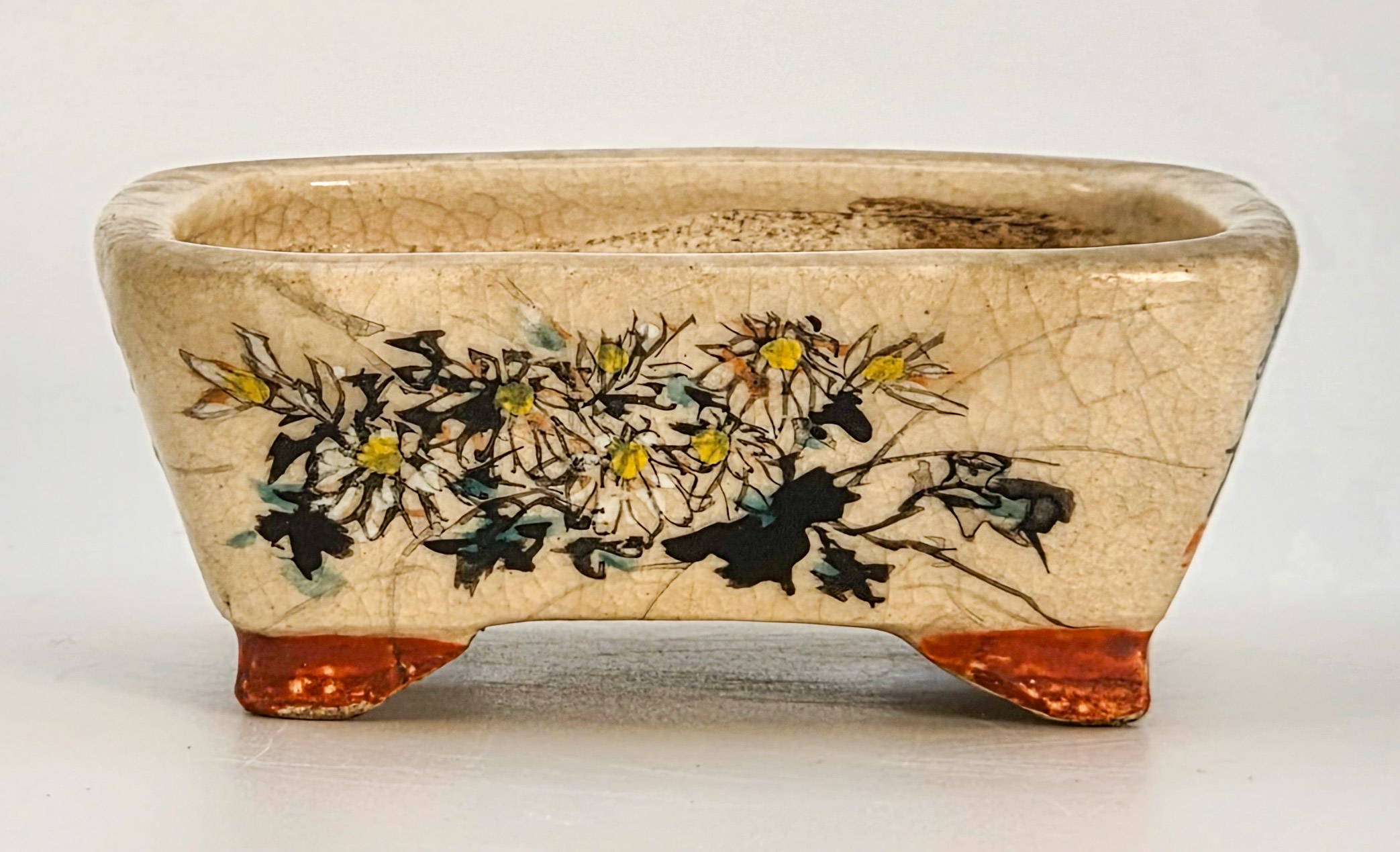 Bonsaischale Cyazan Japan handbemalt 6,5x5,5x2,5cm