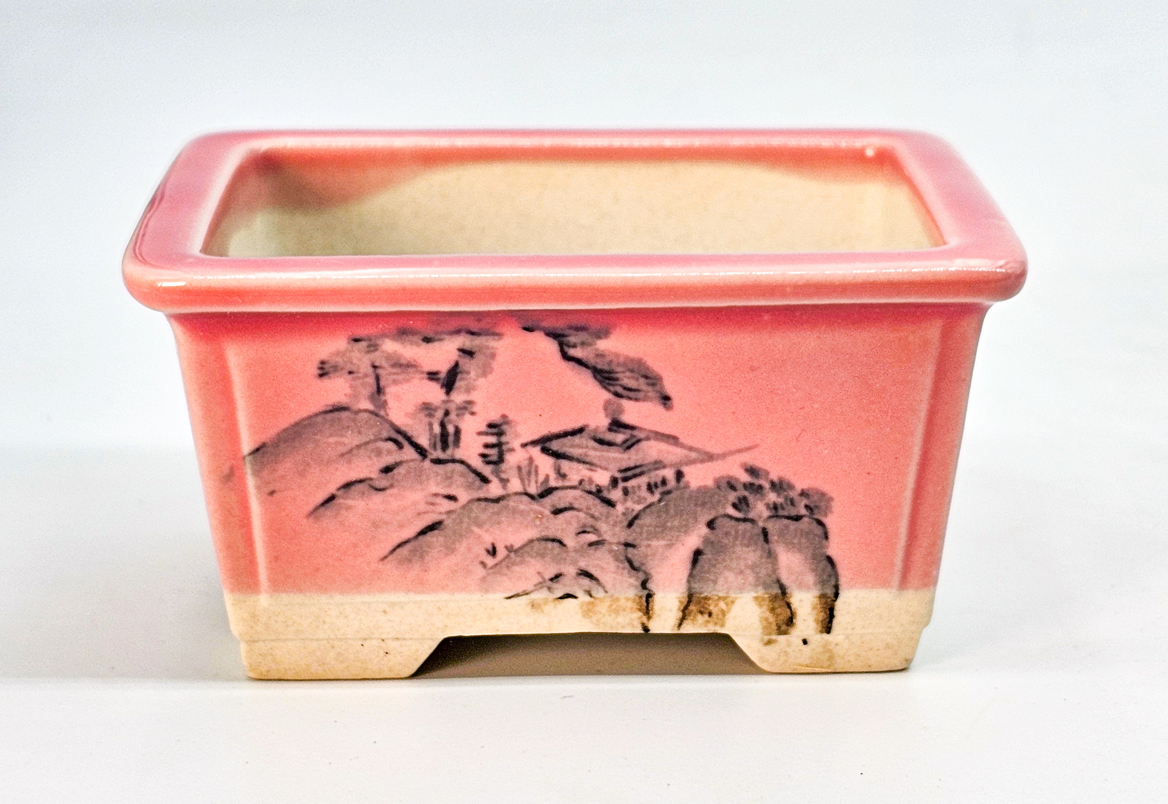 Bonsaischale Mame Bunsan Setoyaki  Japan 10x8,2x5,0 cm