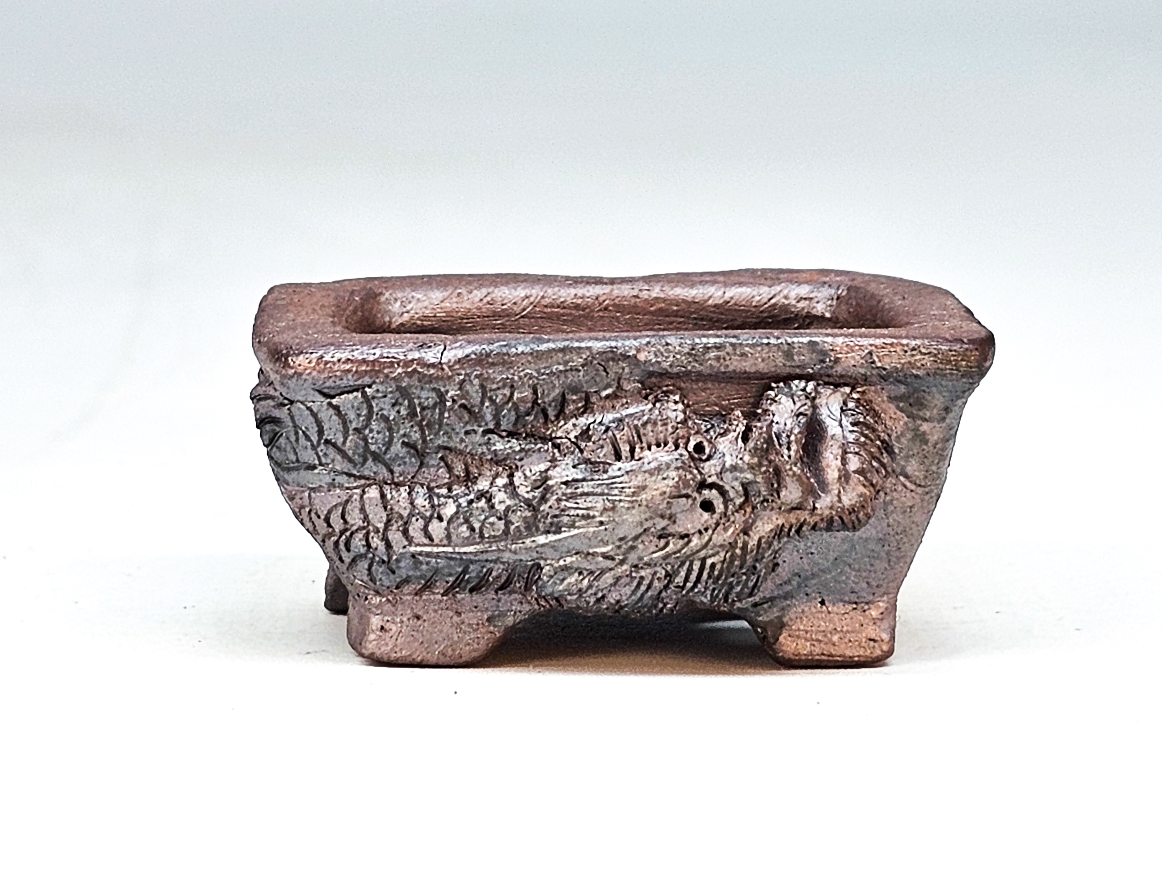 Bonsaischale Tani Ranzan Drachenschale Japan 5x4x2x5cm  