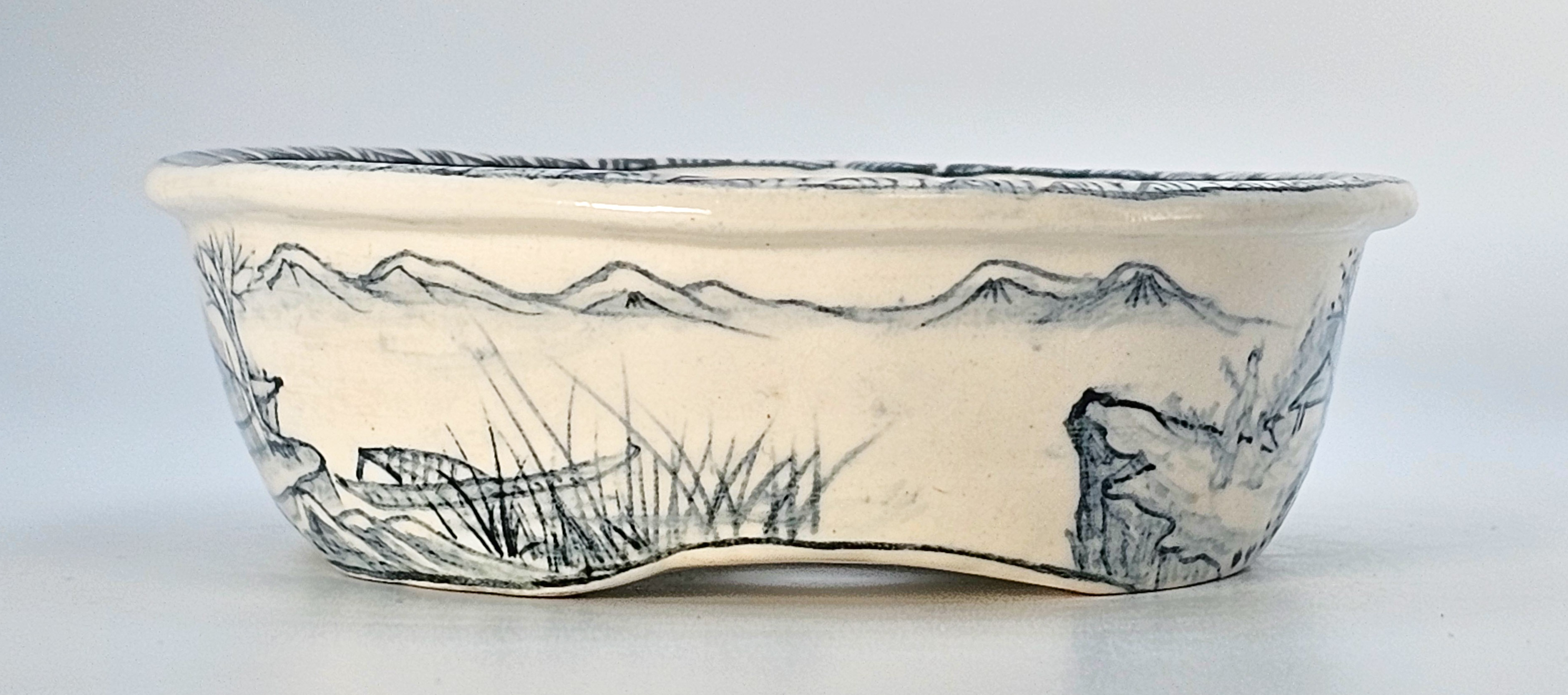 Bonsaischale Tani Ranzan Japan 11,4x9,8x3,0cm