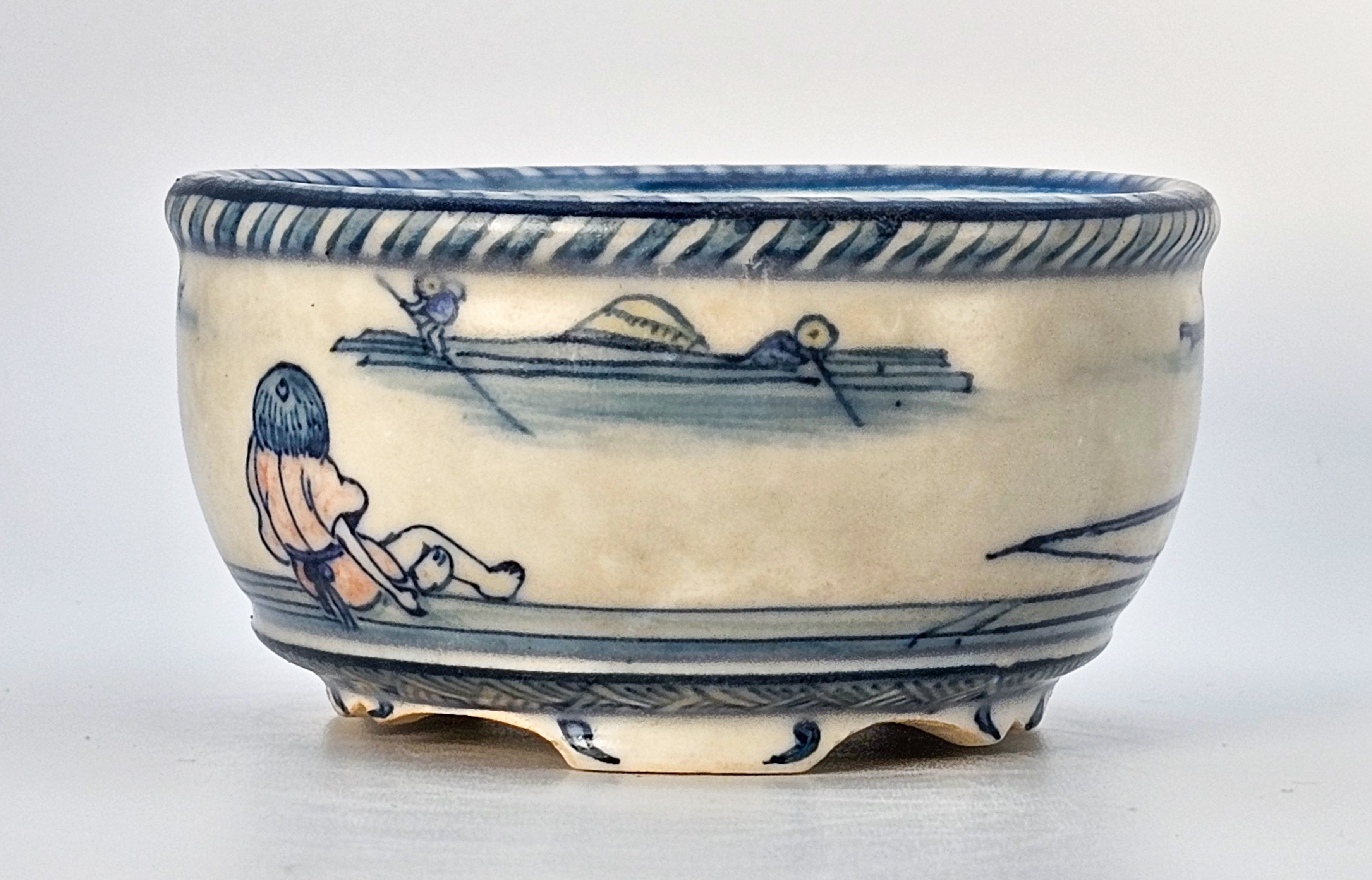 Bonsaischale Shoseki 1. Generation Japan 8,2x4,5cm