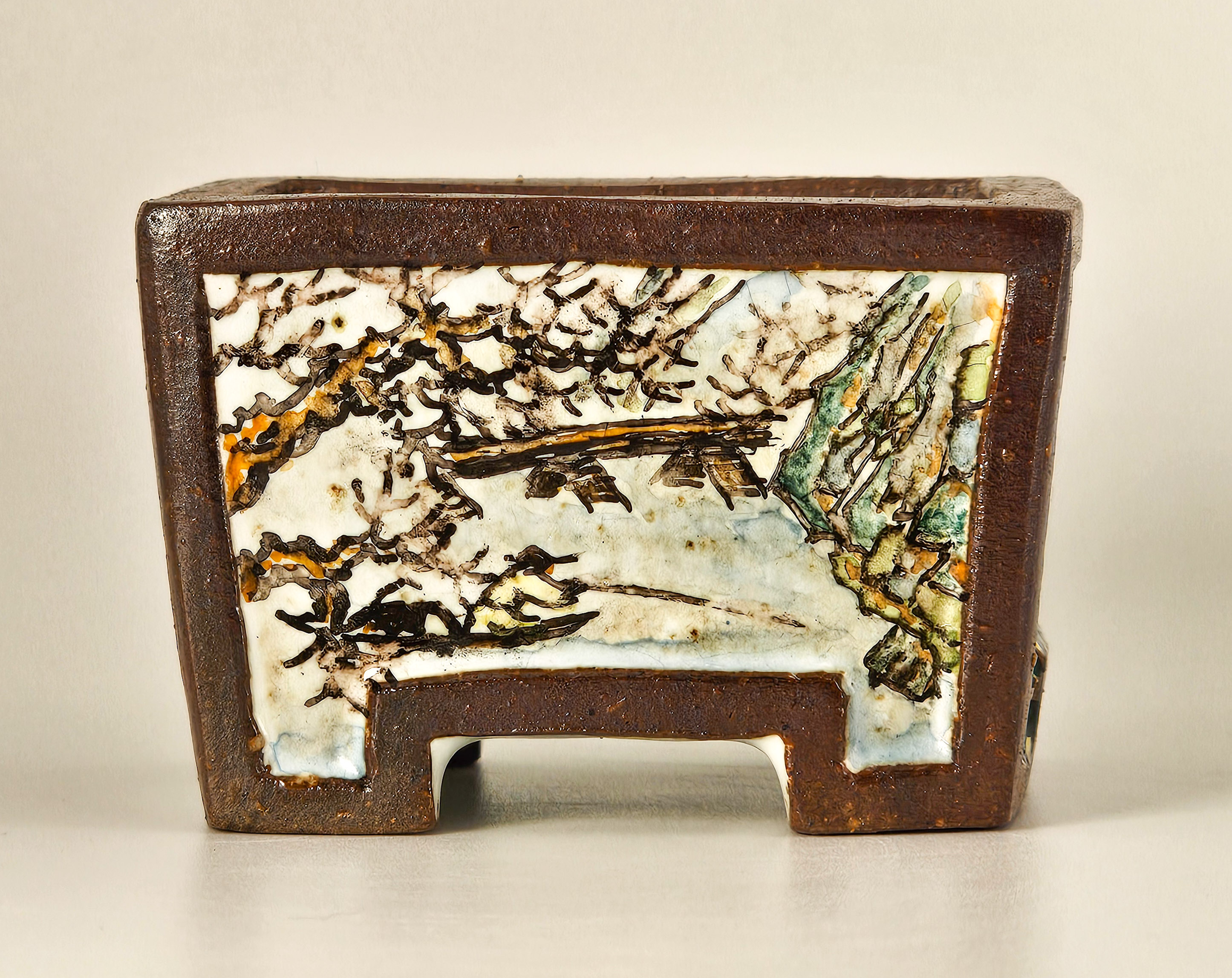 Bonsaischale Hikosanjin Japan 6,5x5x4,5cm
